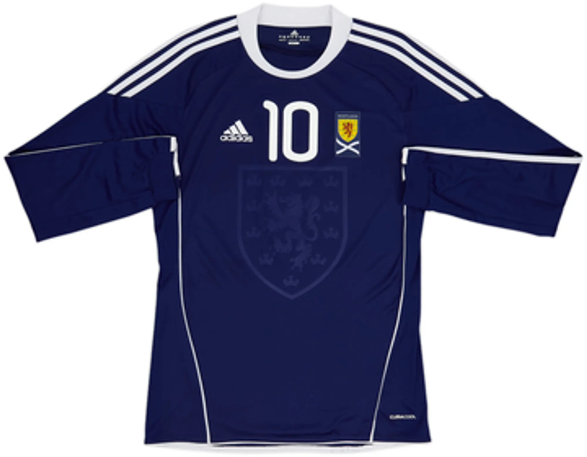 2010-11 Scotland Home L/S Shirt Fletcher #10 - 10/10 - (S)