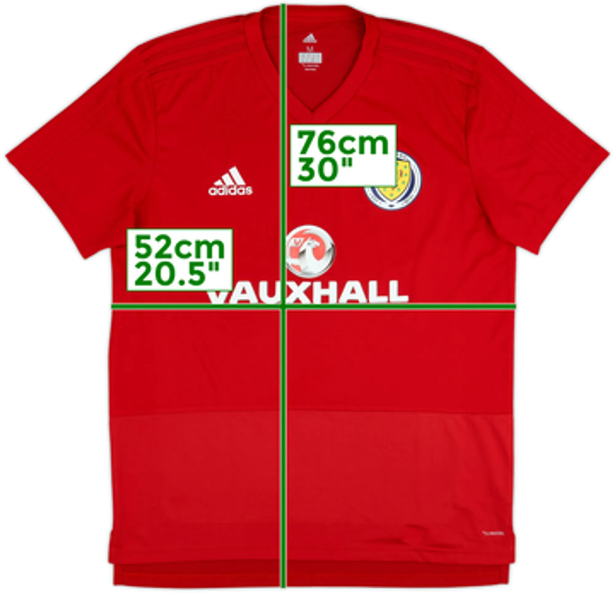 2017-18 Scotland adidas Training Shirt - 6/10 - (M)