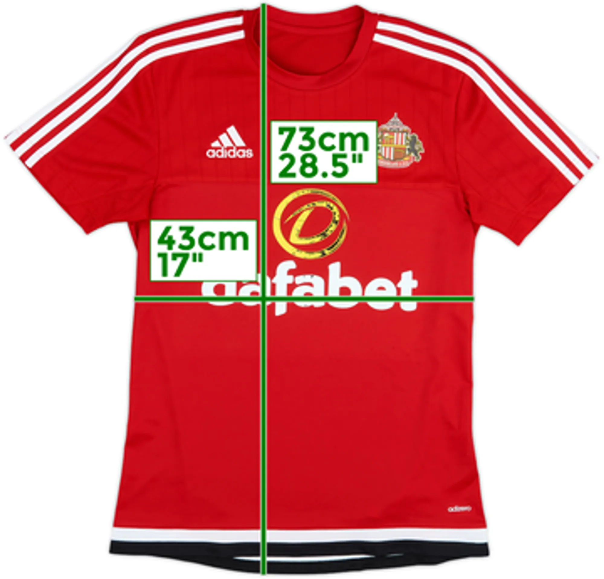2015-16 Sunderland adizero Training Shirt - 5/10 - (S)