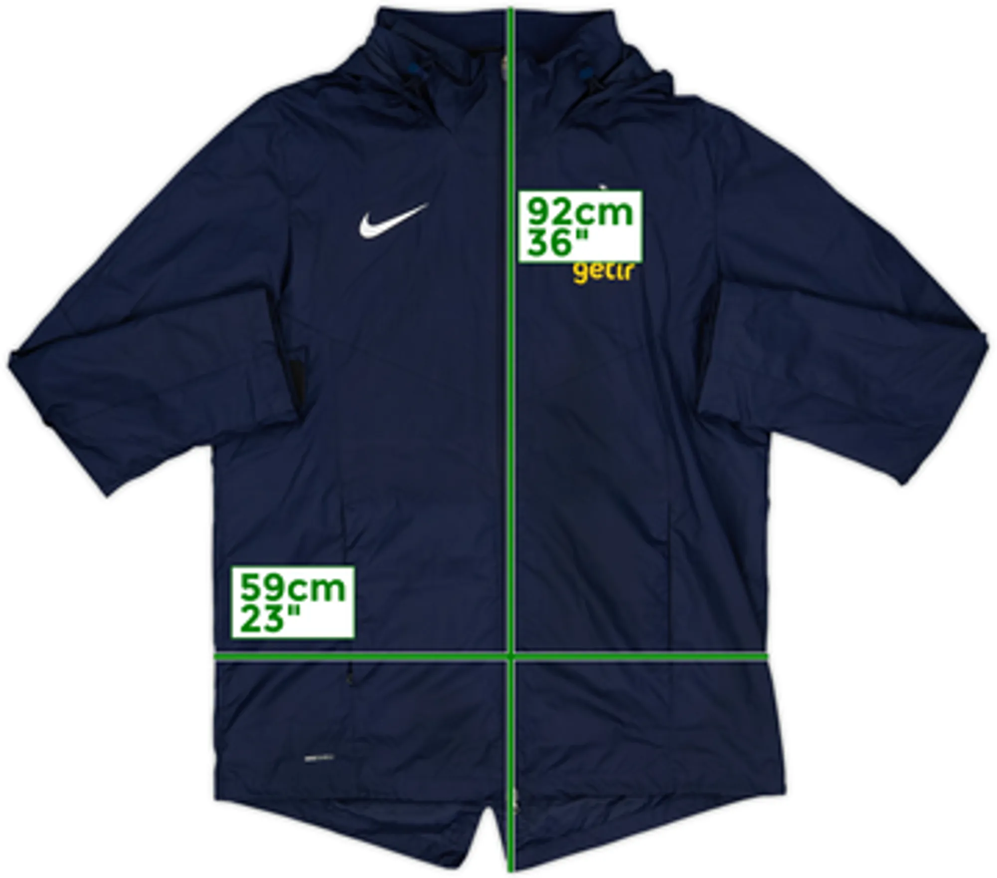2019-20 Tottenham Nike Hooded Rain Jacket - 8/10 - (XL)
