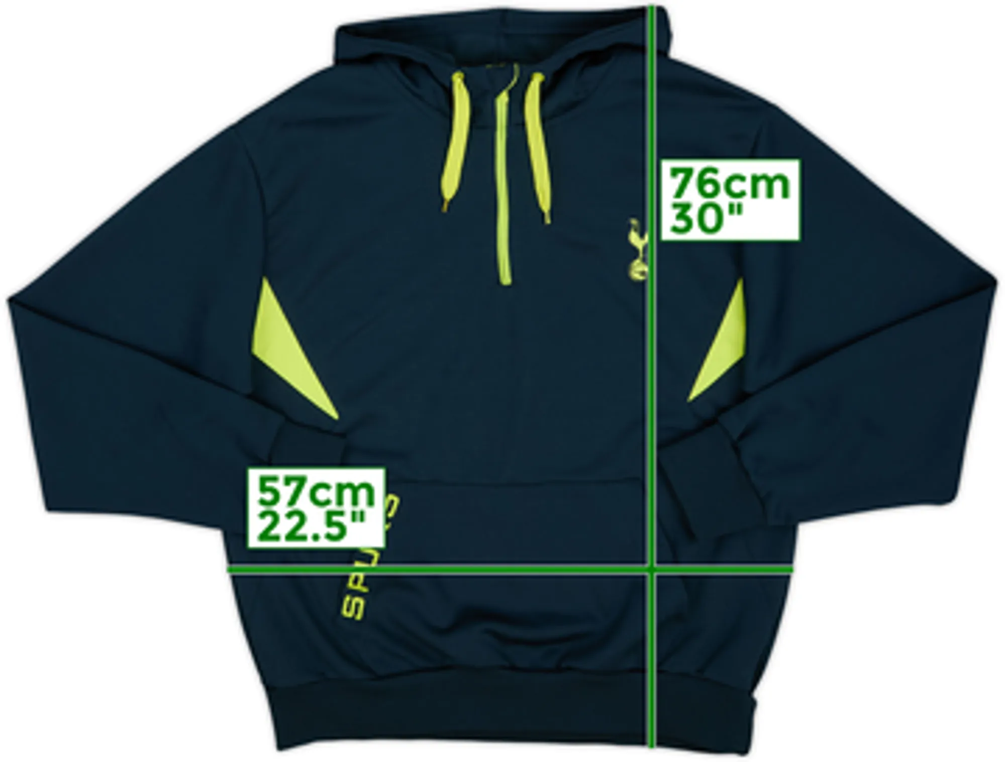 2020s Tottenham 1/4 Zip Hooded Sweat Top - 9/10 - (L)
