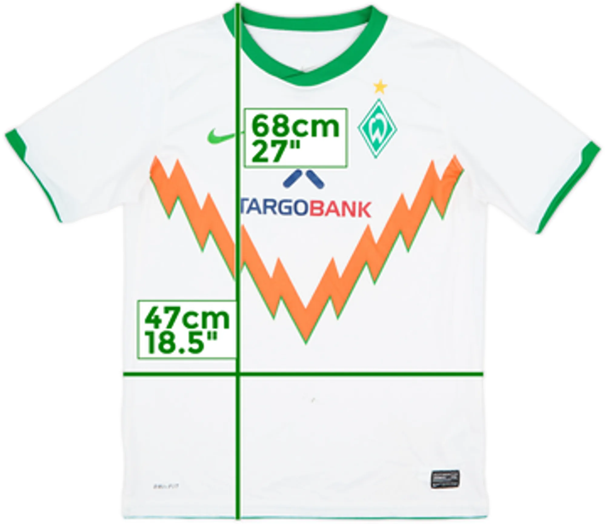 2010-11 Werder Bremen Away Shirt - 6/10 - (XL.Boys)