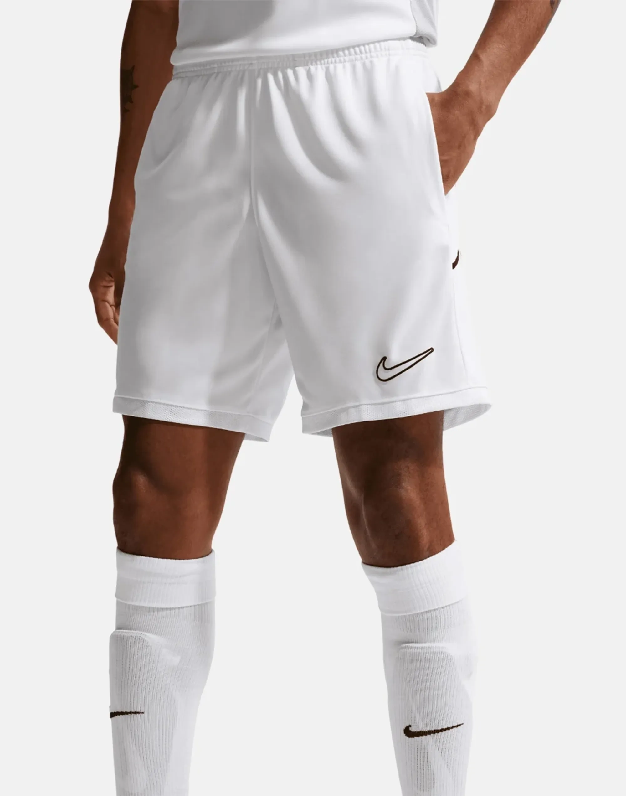 Men's Nike Adults Academy Training Shorts in White/Black