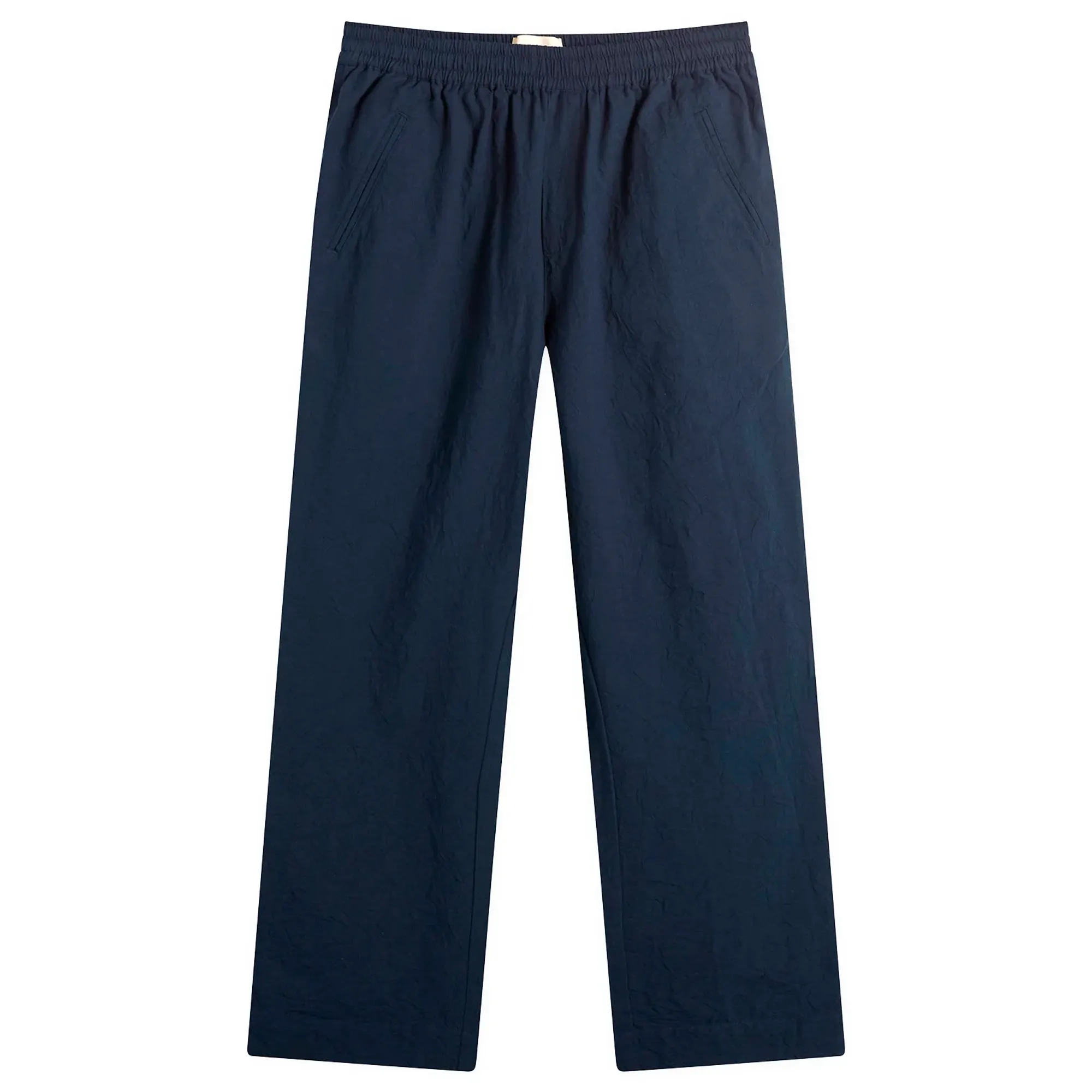Folk Men's Drawcord Assembly Pant Dark Navy Crinkle