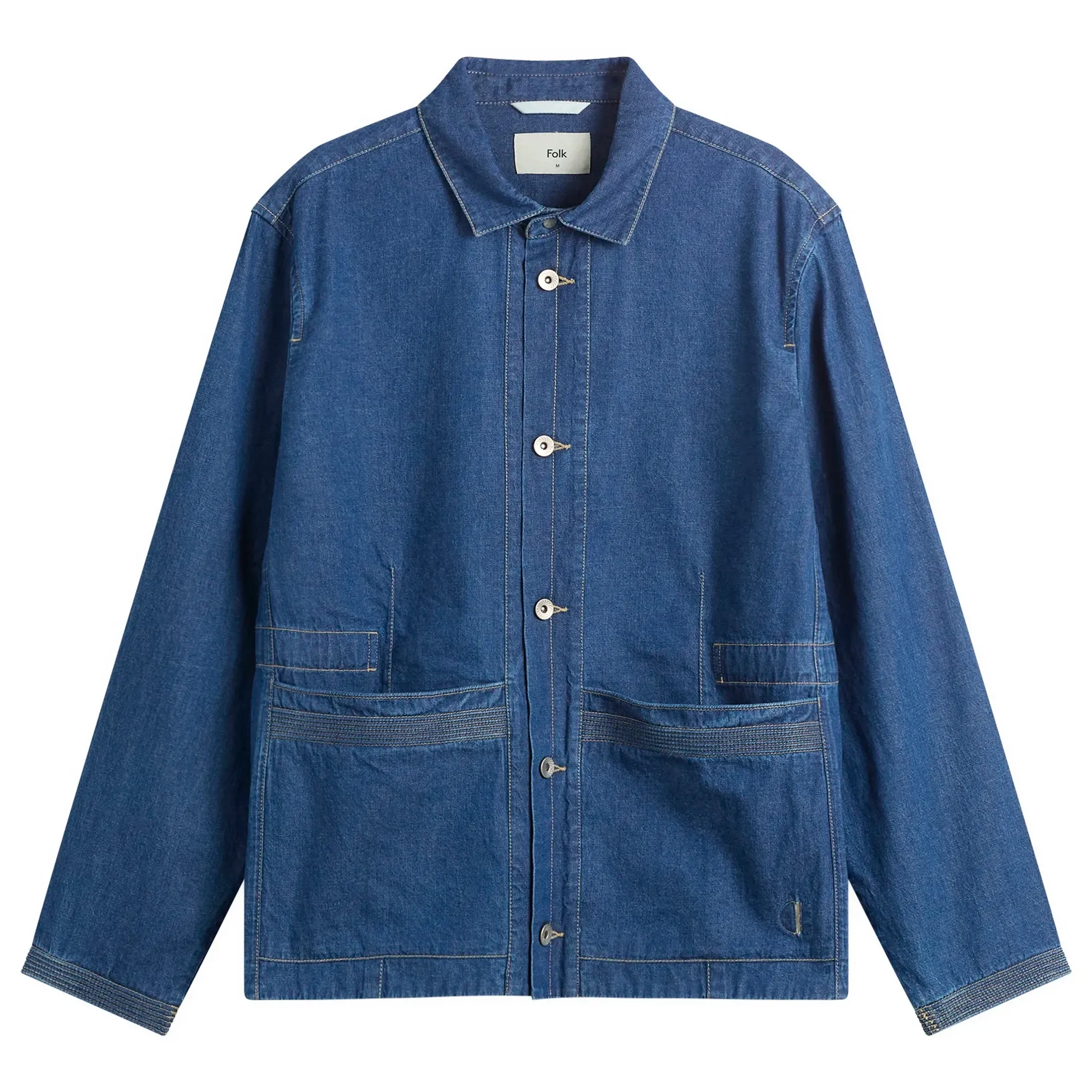 Folk Men's Anniversary Jacket Indigo Denim