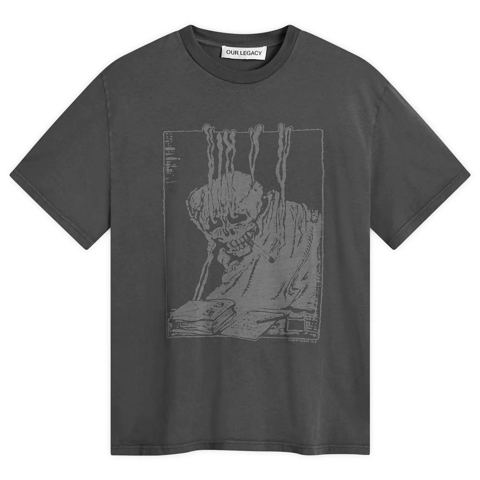 Our Legacy Men's Angry Fan Mail Box T-Shirt Black