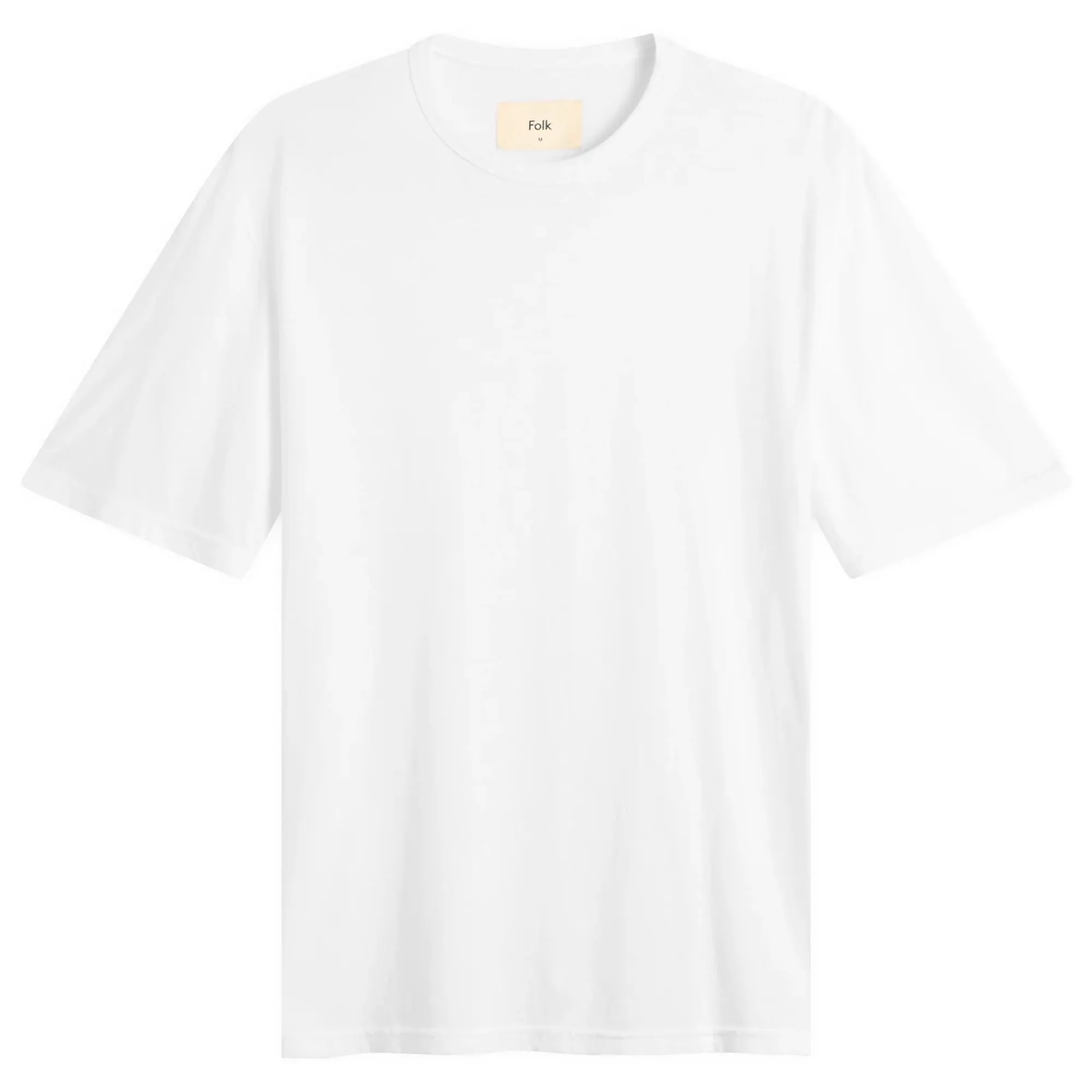 Folk Men's Relaxed Assembly T-Shirt White Nep
