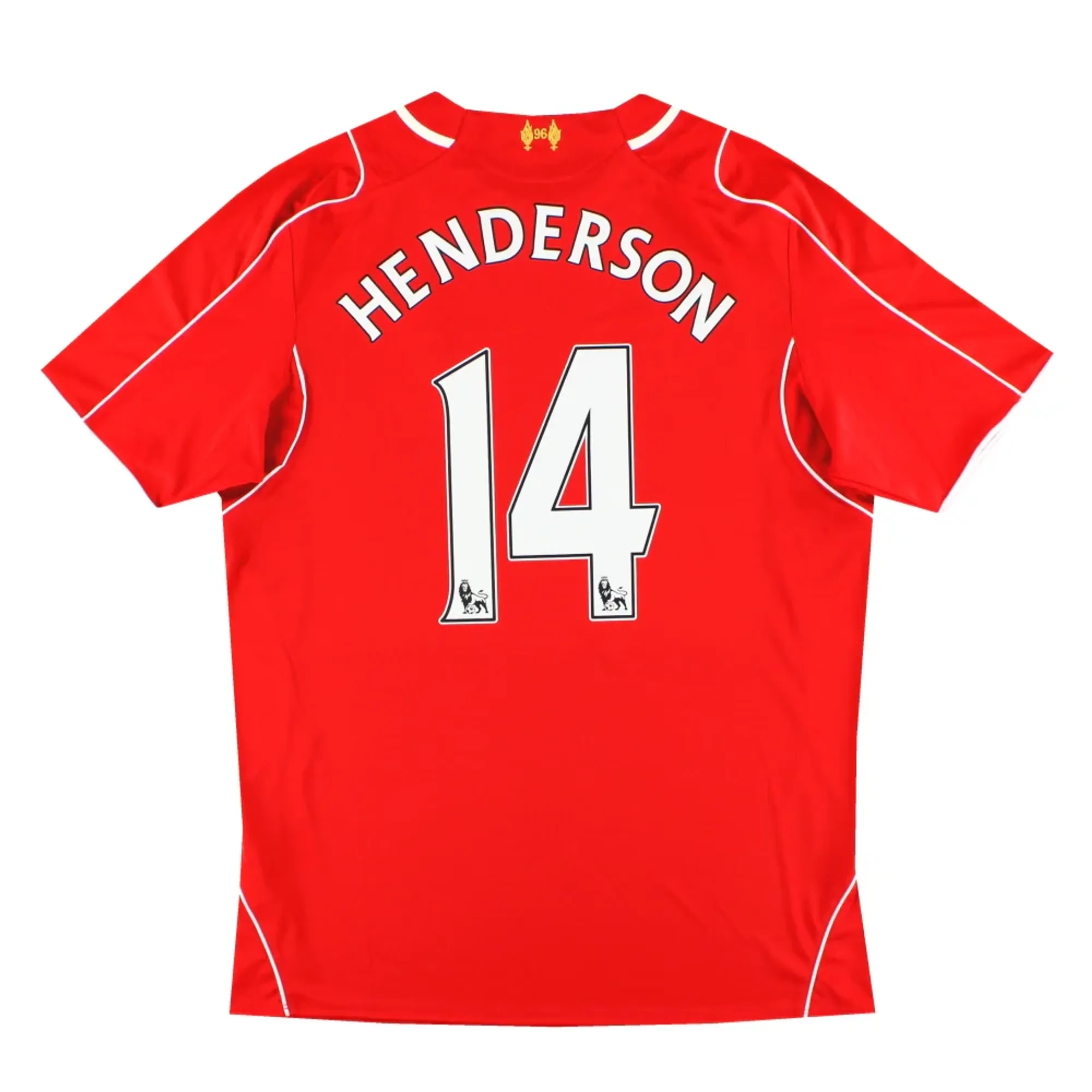 2014-15 Liverpool Warrior Home Shirt Henderson #14 *w/tags* L - Liverpool / w/tags 