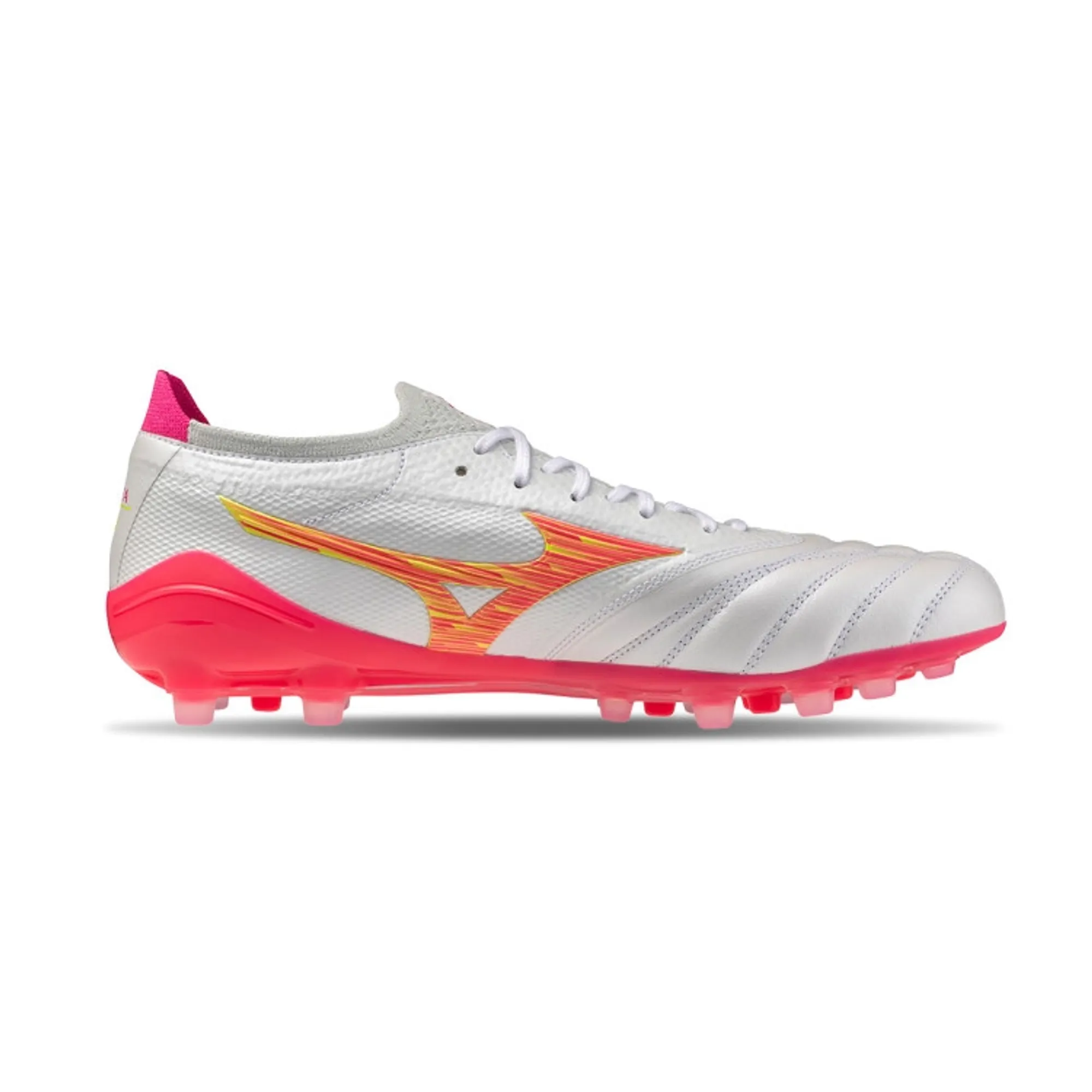 Mizuno Morelia Neo Iv Beta Made In Japan Ag Blazing Flair - White/Pink Tetra/Fuchsia Purple Pre-Order - ['White']