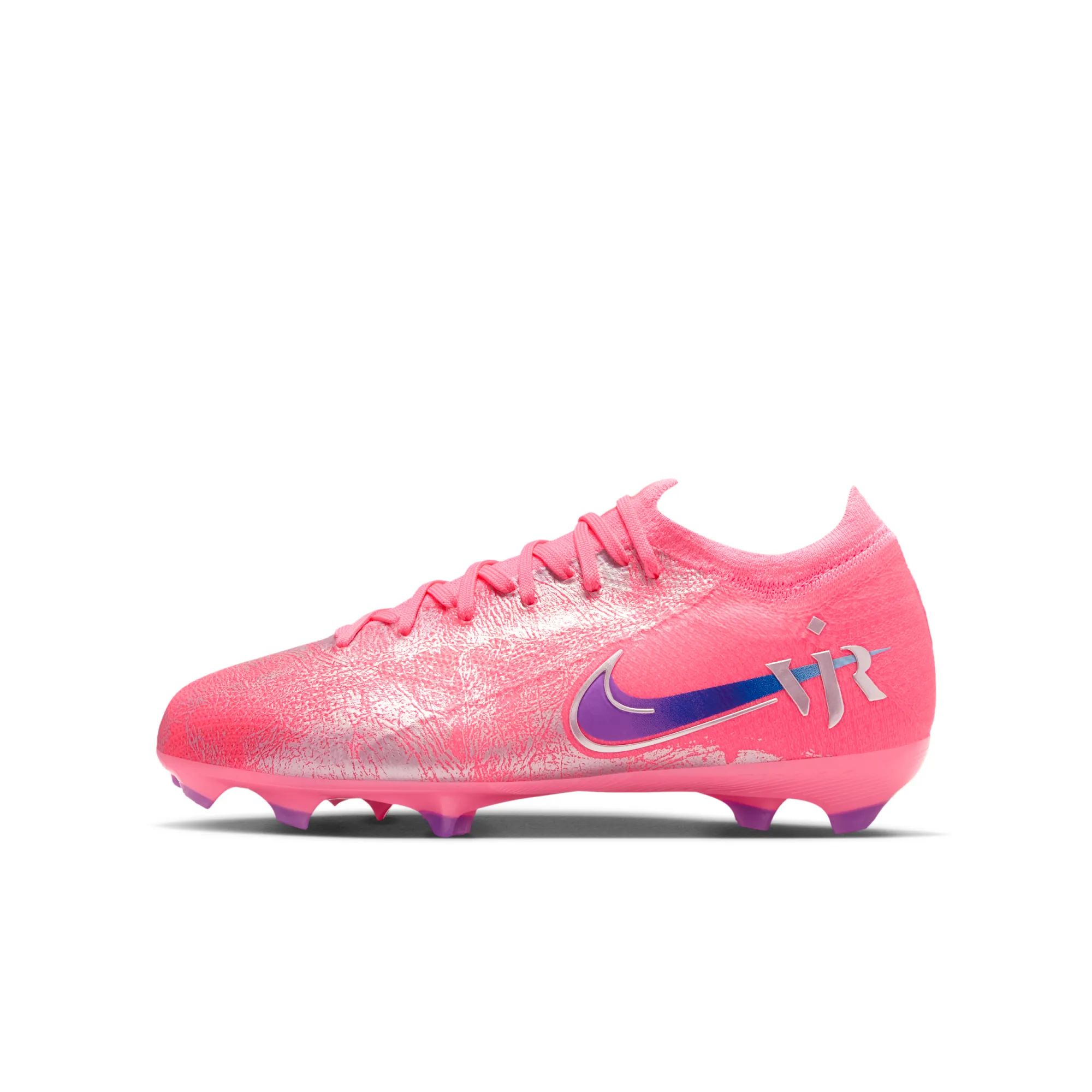 Nike Jr. Mercurial Vapor 16 Pro 'Vini Jr.' Firm-Ground Low-Top Football Boot - Pink