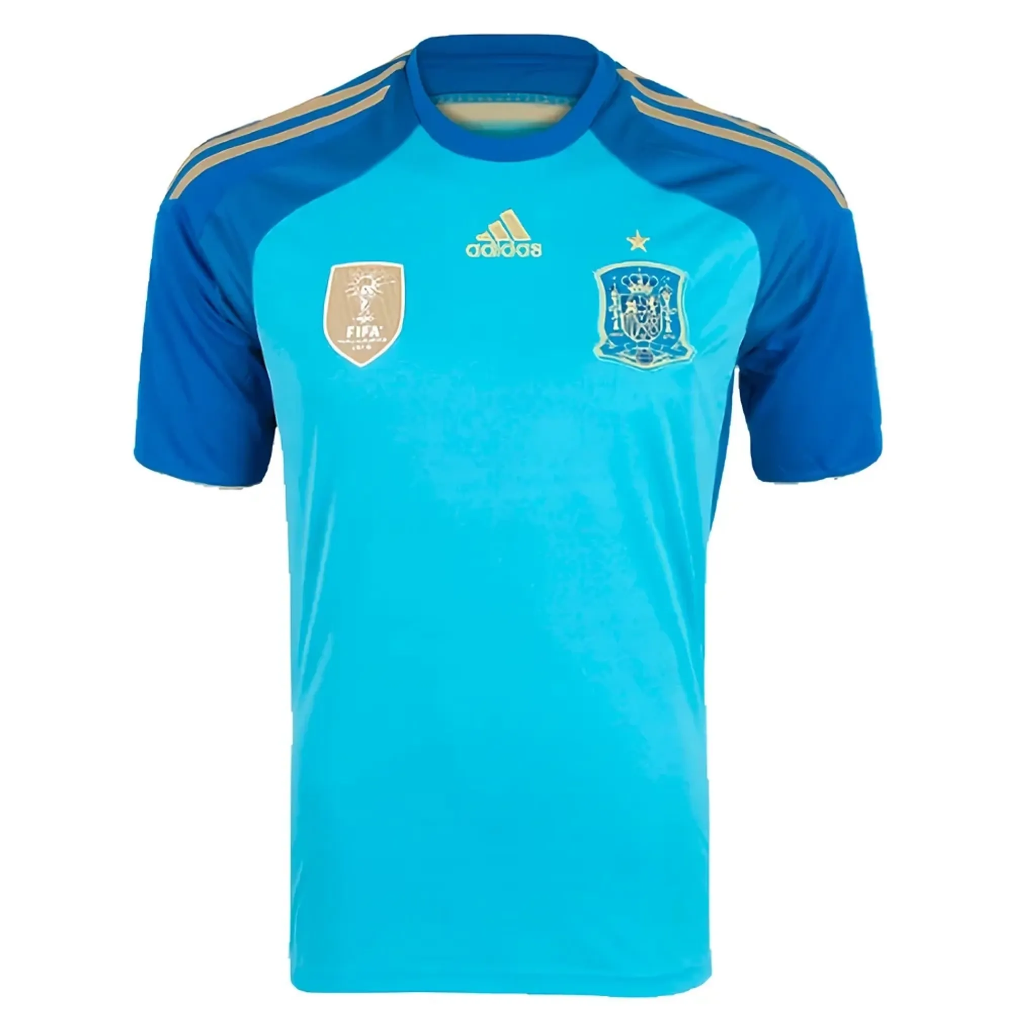 2014-2015 Spain Home Goalkeeper Shirt (Blue)