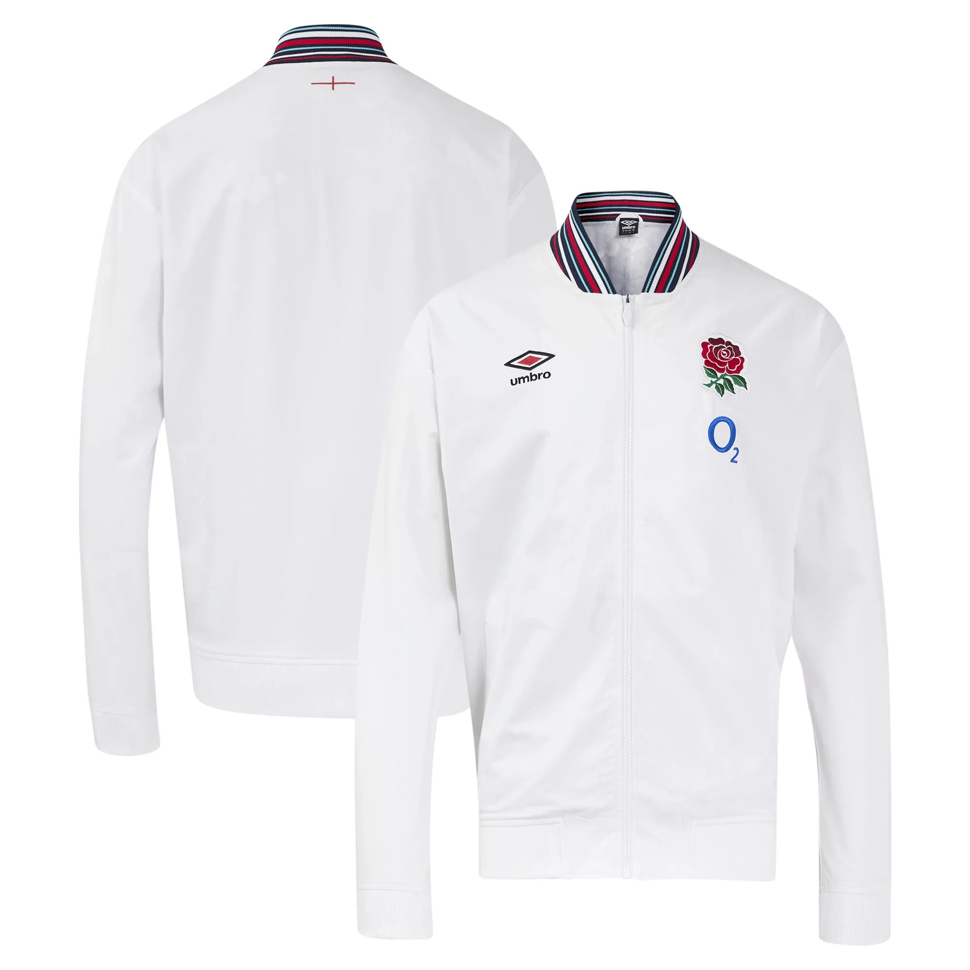 2024-2025 England Rugby Anthem Jacket O2 (White) - Womens