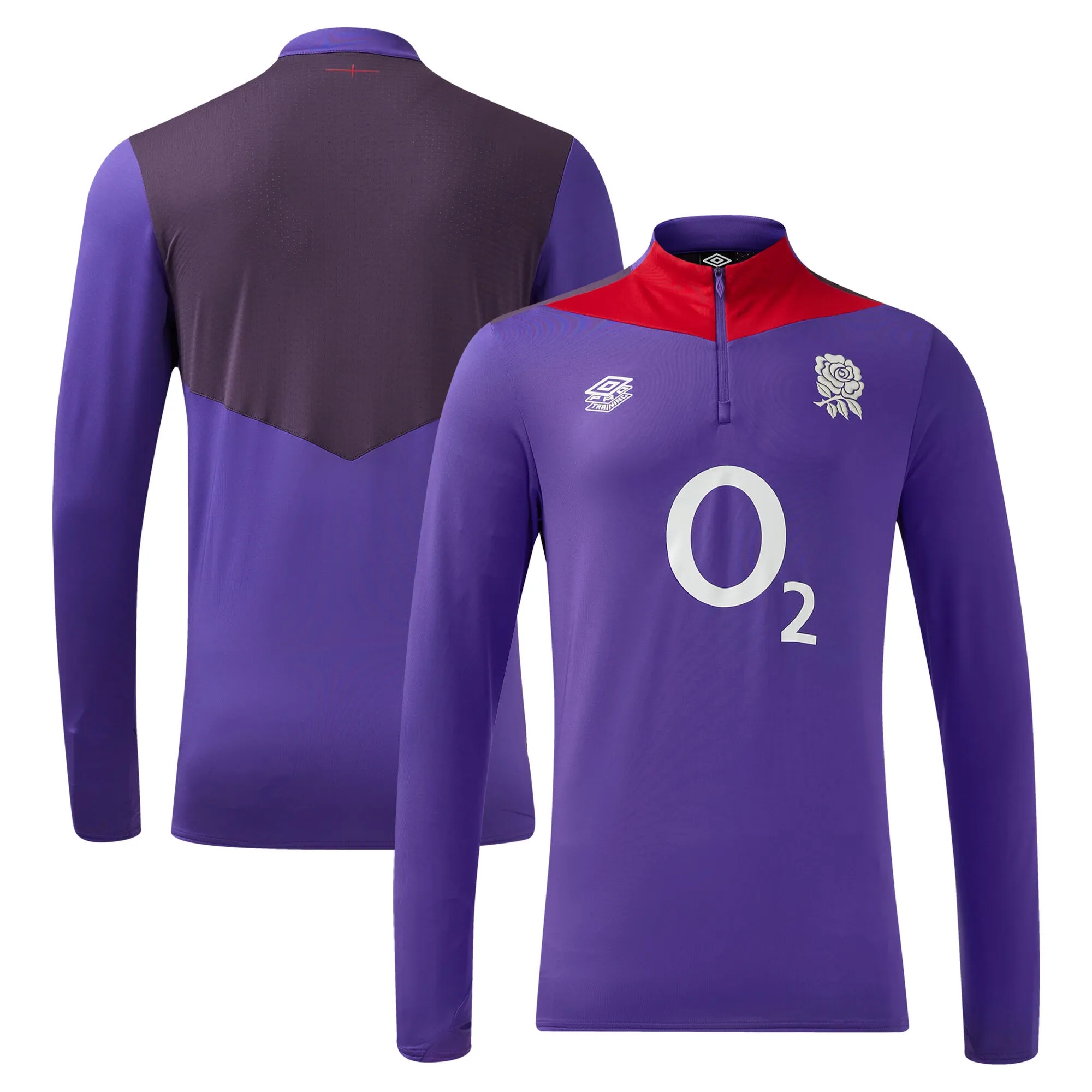 2024-2025 England Rugby Mid Layer Top O2 (Violet)