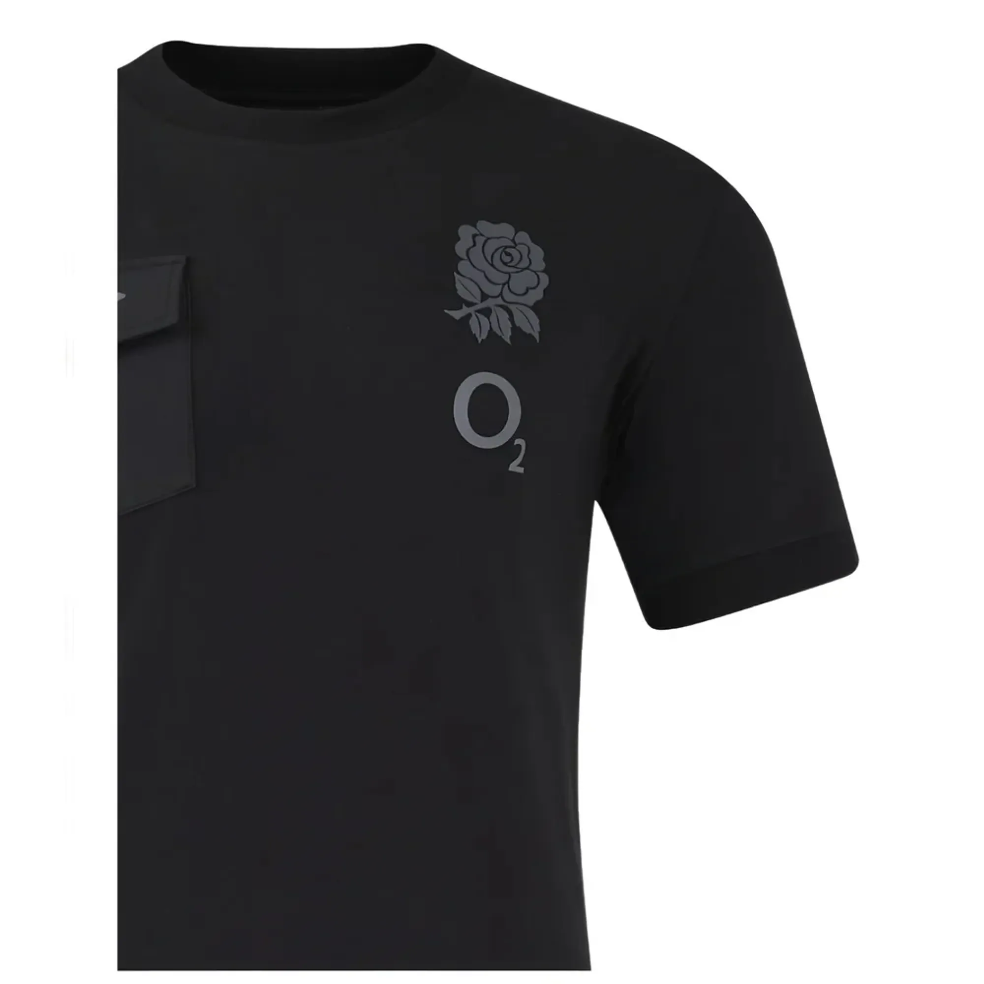 2024-2025 England Rugby Presentation Tee O2 (Black)