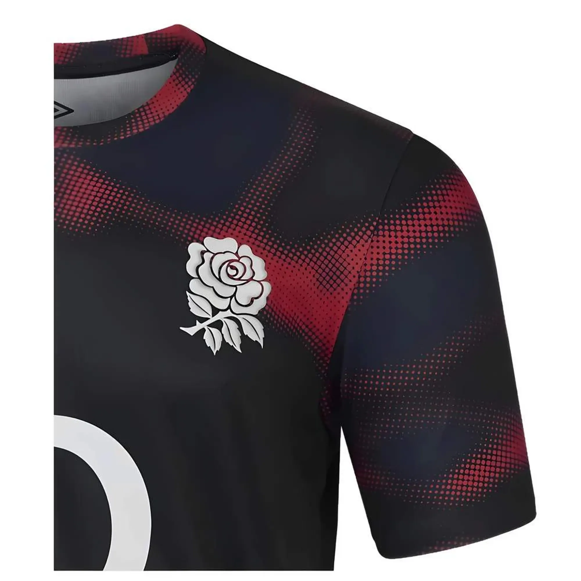 2024-2025 England Rugby Warm Up Jersey O2 (Black) - Kids