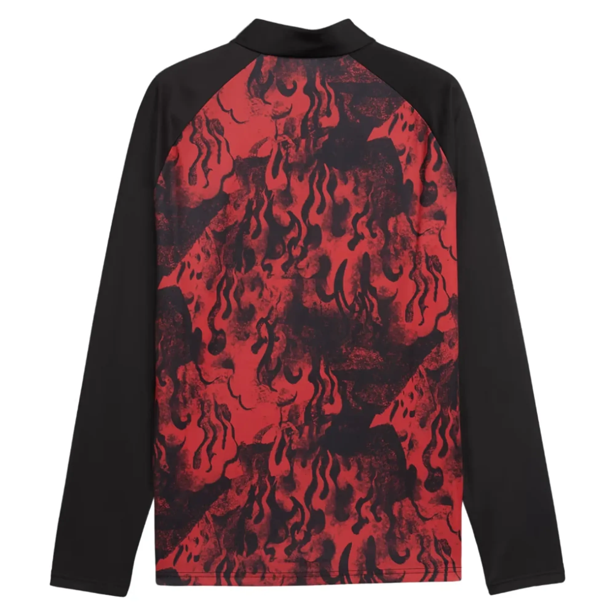 2025-2026 AC Milan Warm Up 1/4 Zip Top (Red)