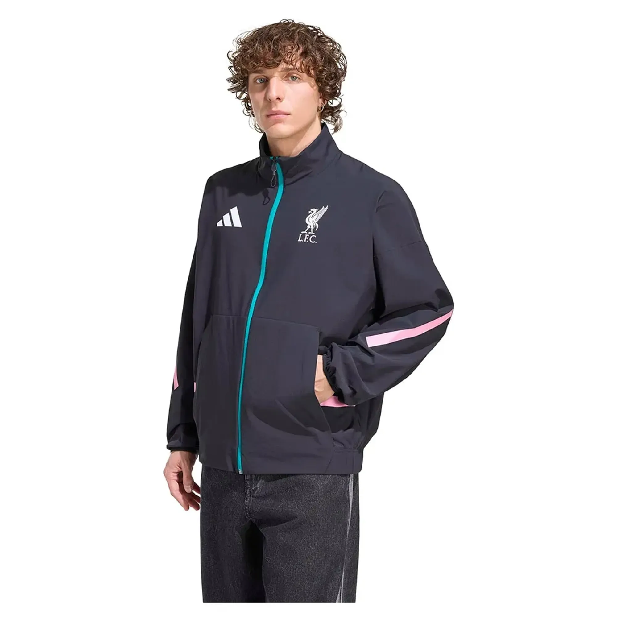 Adidas Liverpool Fc Z.n.e Anthem Full Zip Sweatshirt
