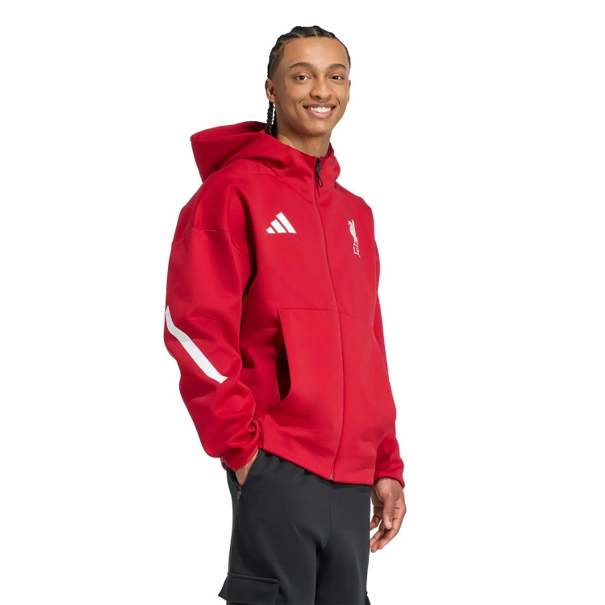 adidas Liverpool Anthem Jacket Adults - Red