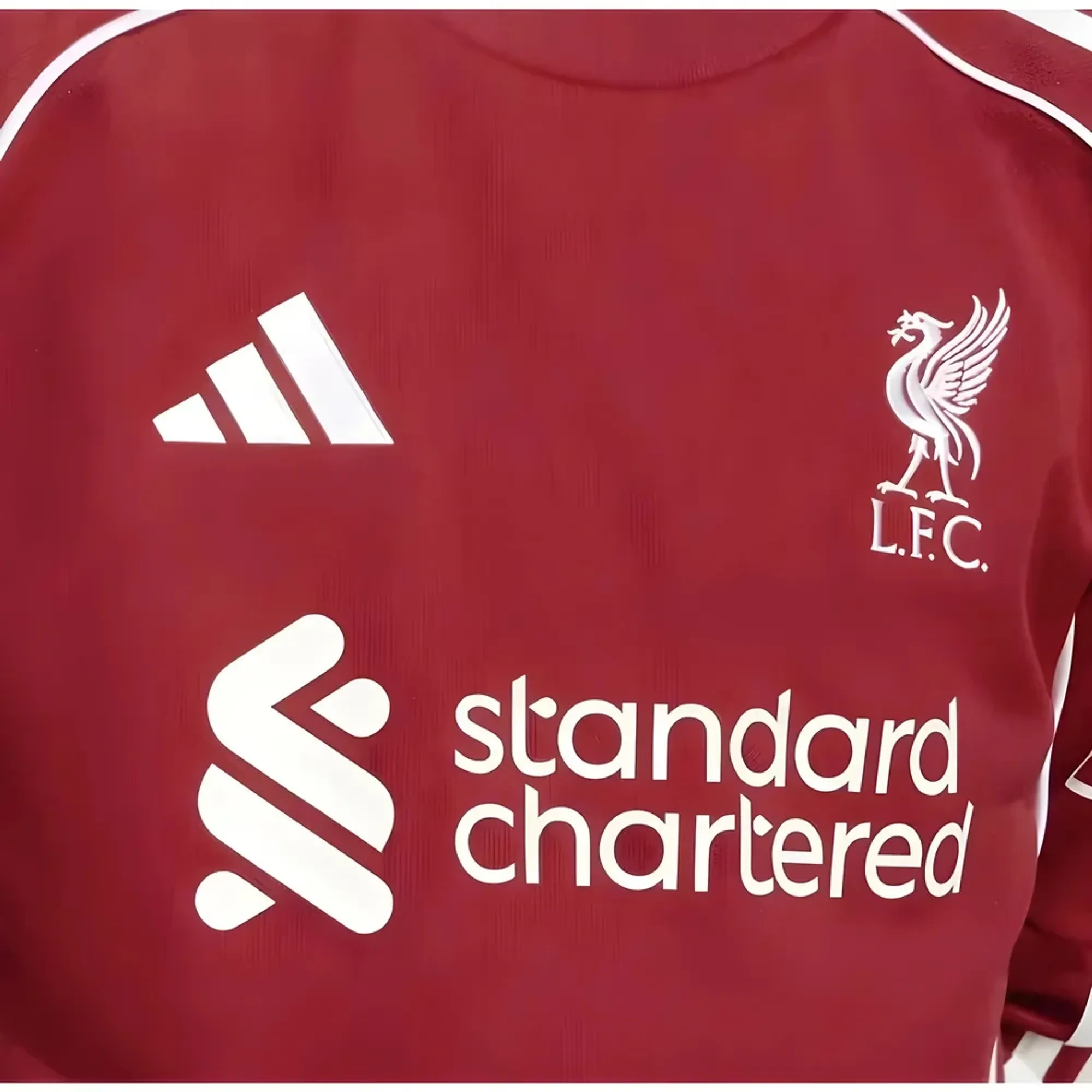 2025-2026 Liverpool Long Sleeve Home Shirt (Kids)