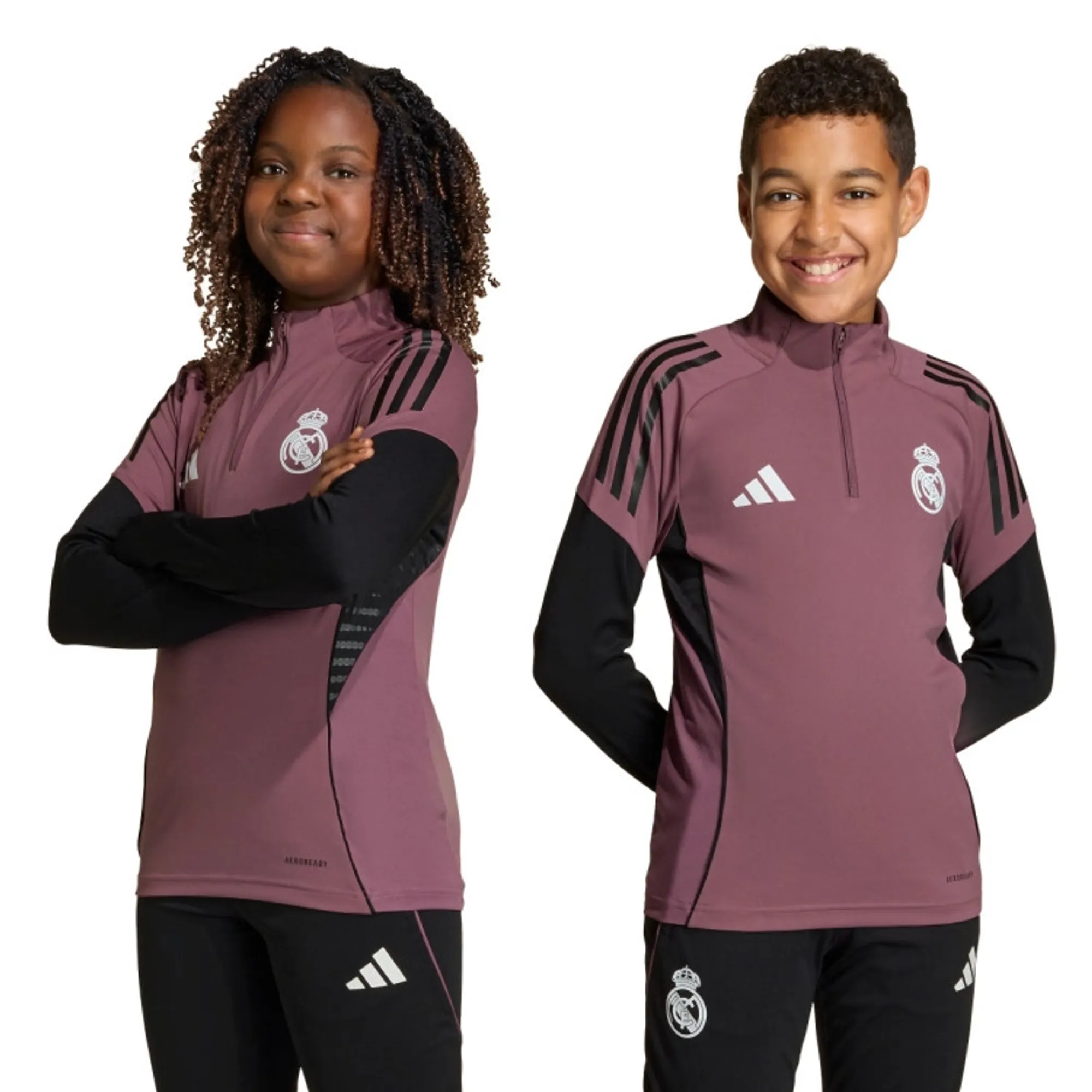 adidas Real Madrid Training Shirt Tiro 25 - Purple/Black Kids - ['Purple']