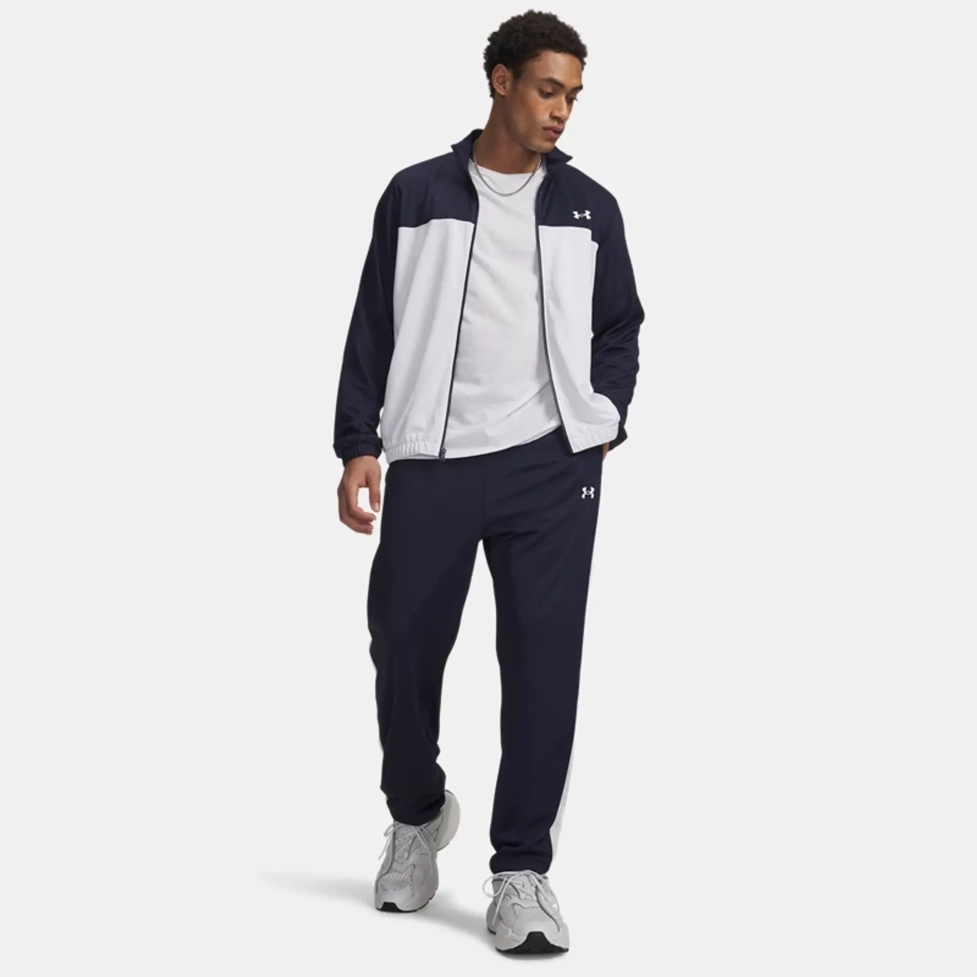 Under Armour  EMEA Men's Tracksuit Midnight Navy / White / White L