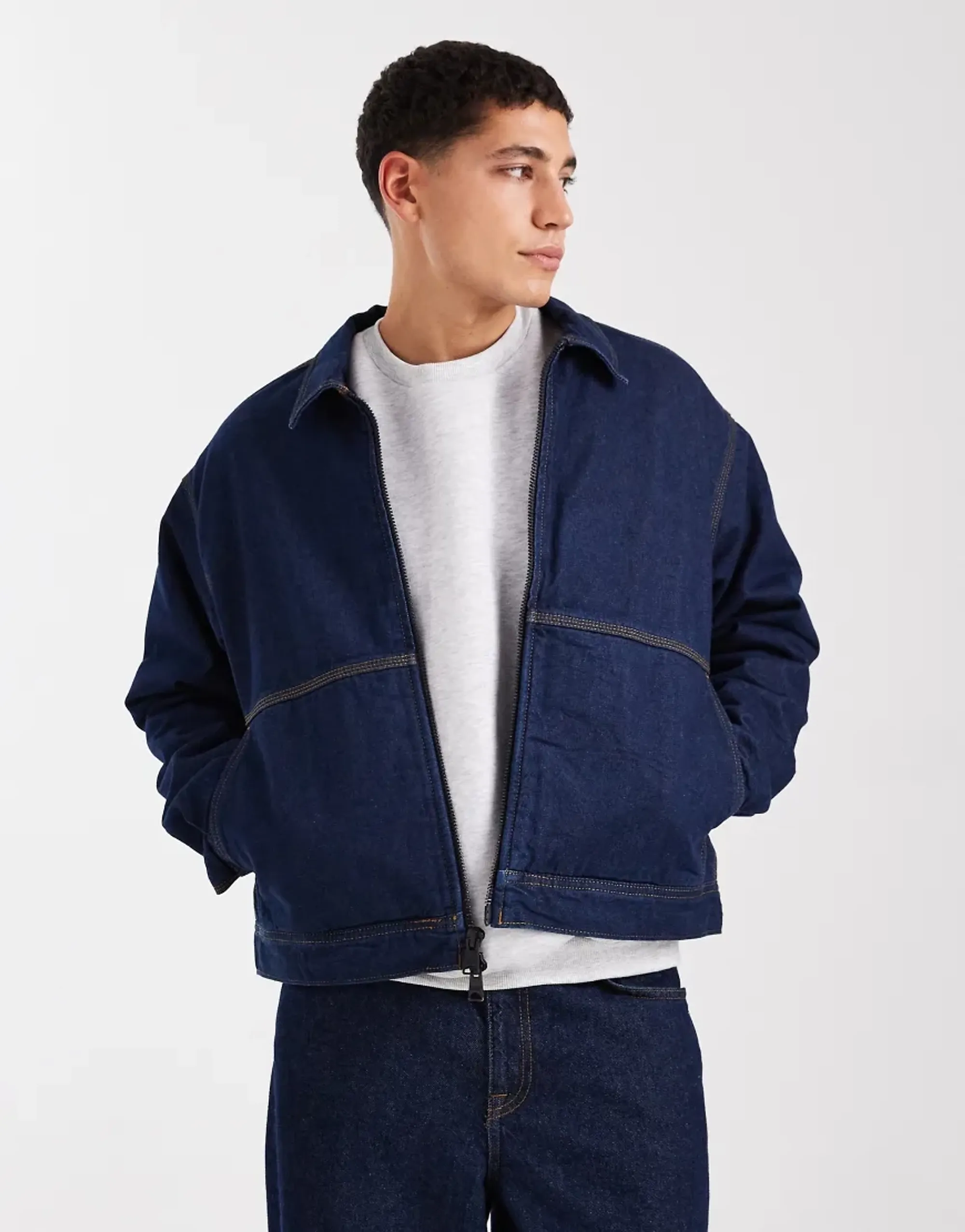 Vans - Premium Denim Station Jacket, Man, Blue