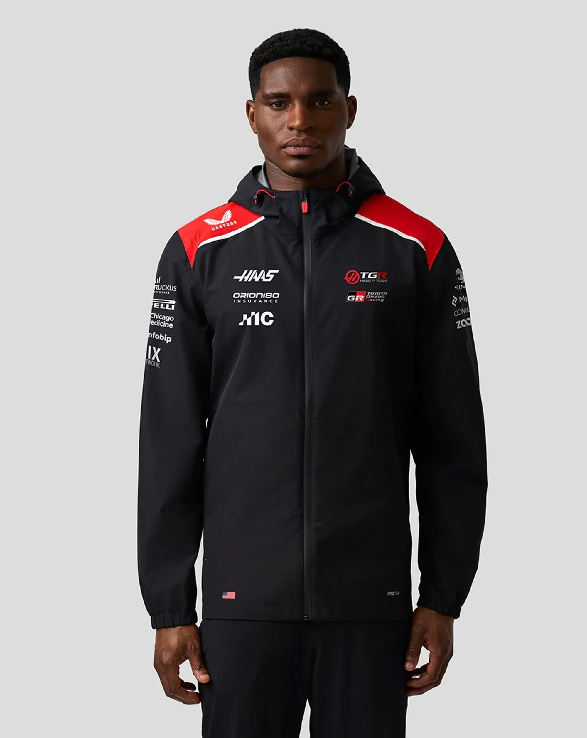 Castore Official Haas Team Unisex Water Resistant Jacket