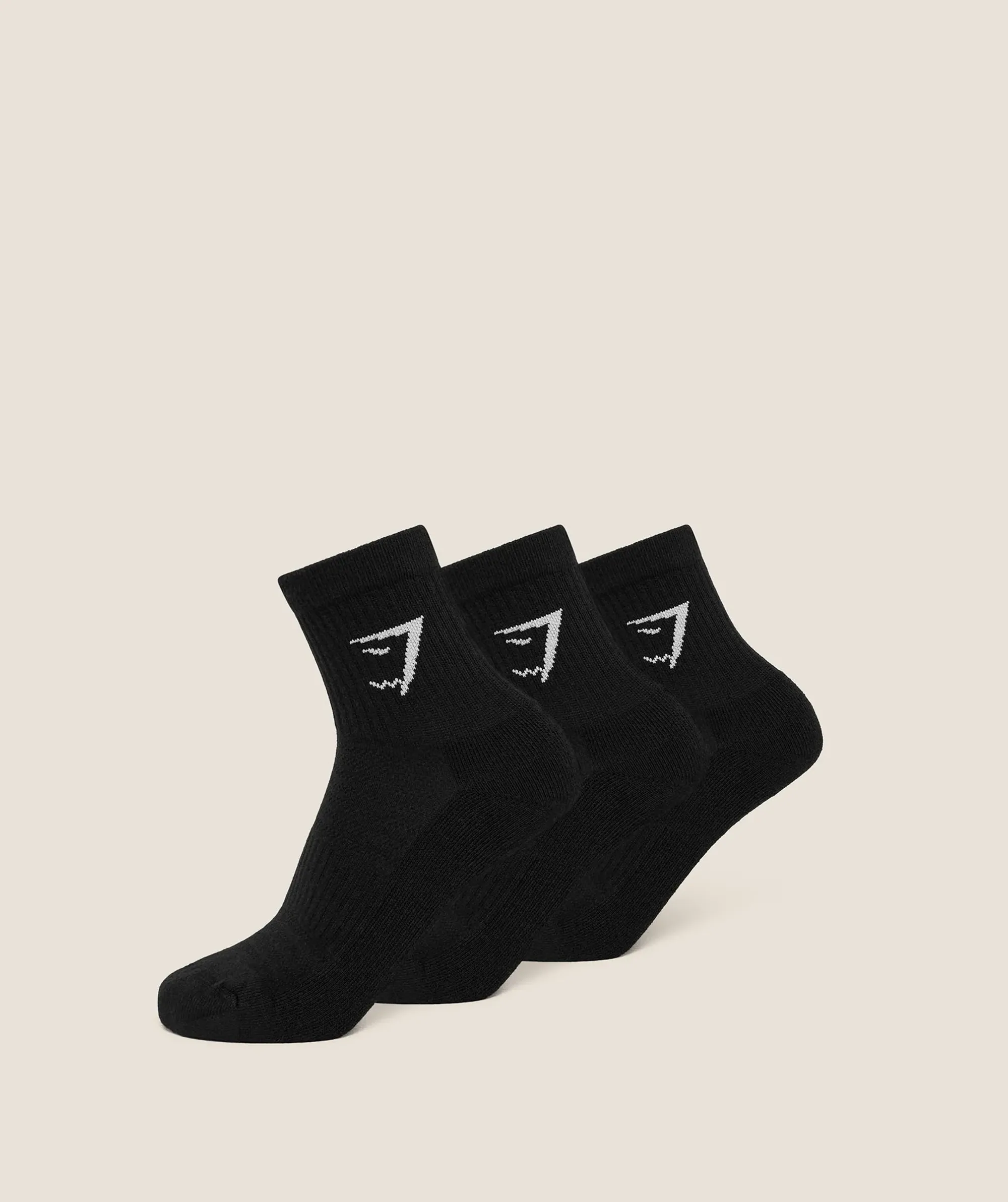 Gymshark Midi Socks 3pk - GS Black