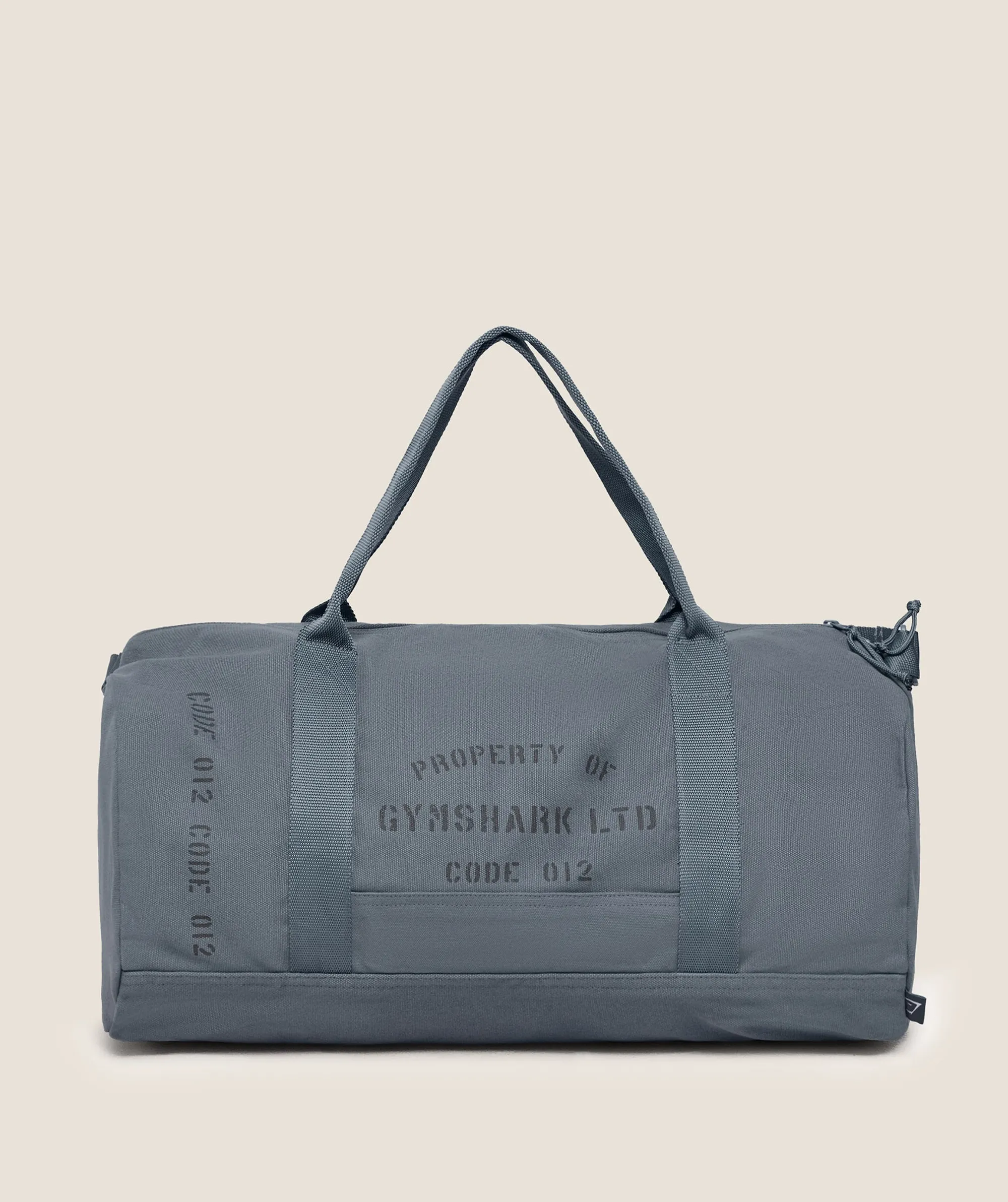 Gymshark Graphic Duffle Bag - Iron Blue