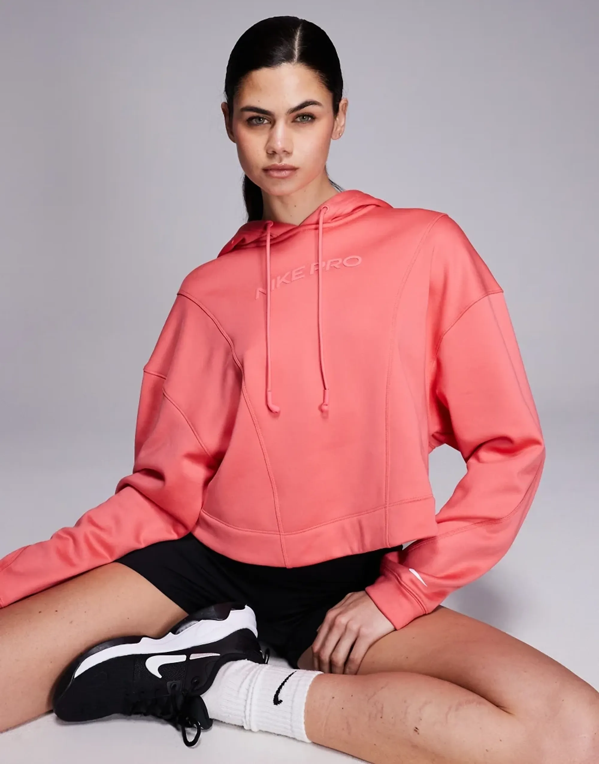 Nike Pro Training Hoodie In Pink