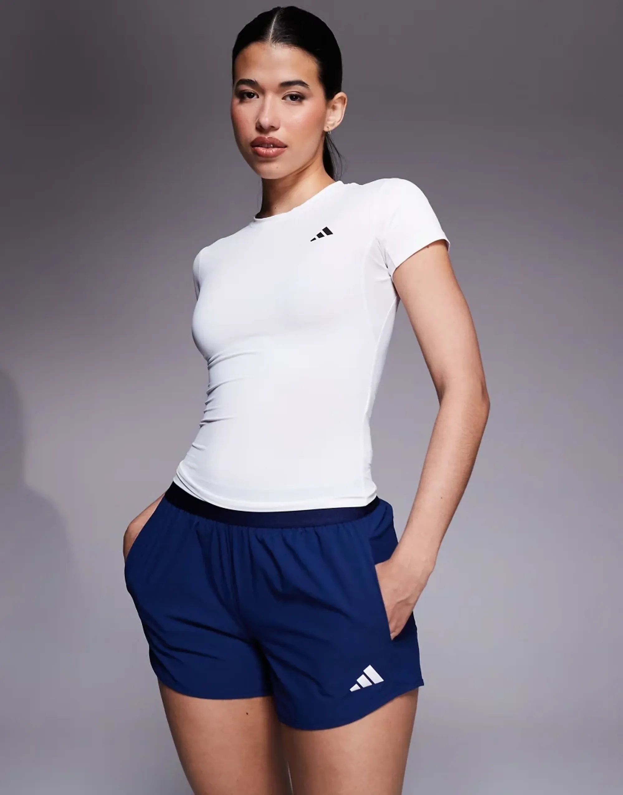 Adidas Power Essentials Workout Contour Short Sleeve T-shirt