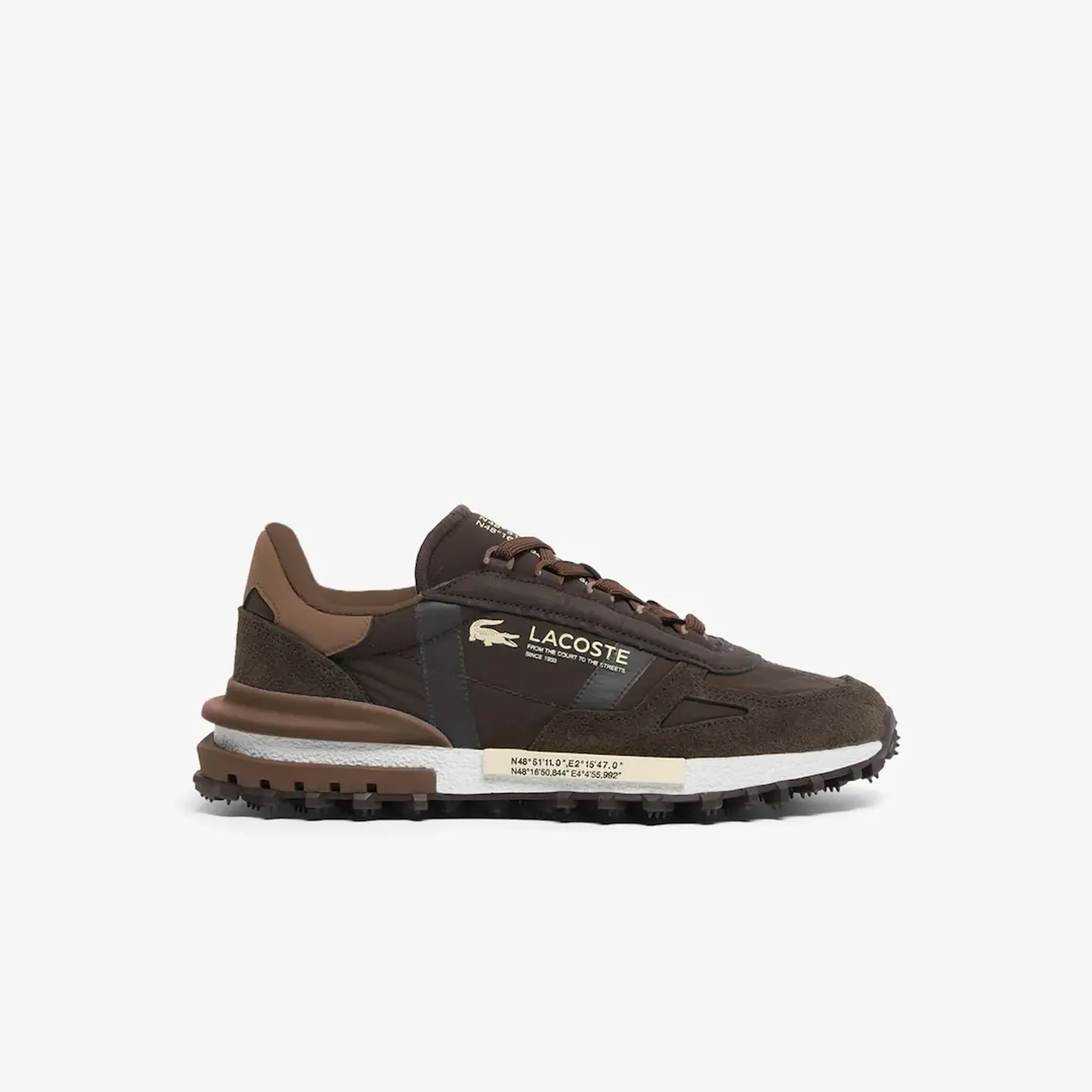 Lacoste Men's Elite Active Sneakers - Dark Brown / Dark Brown