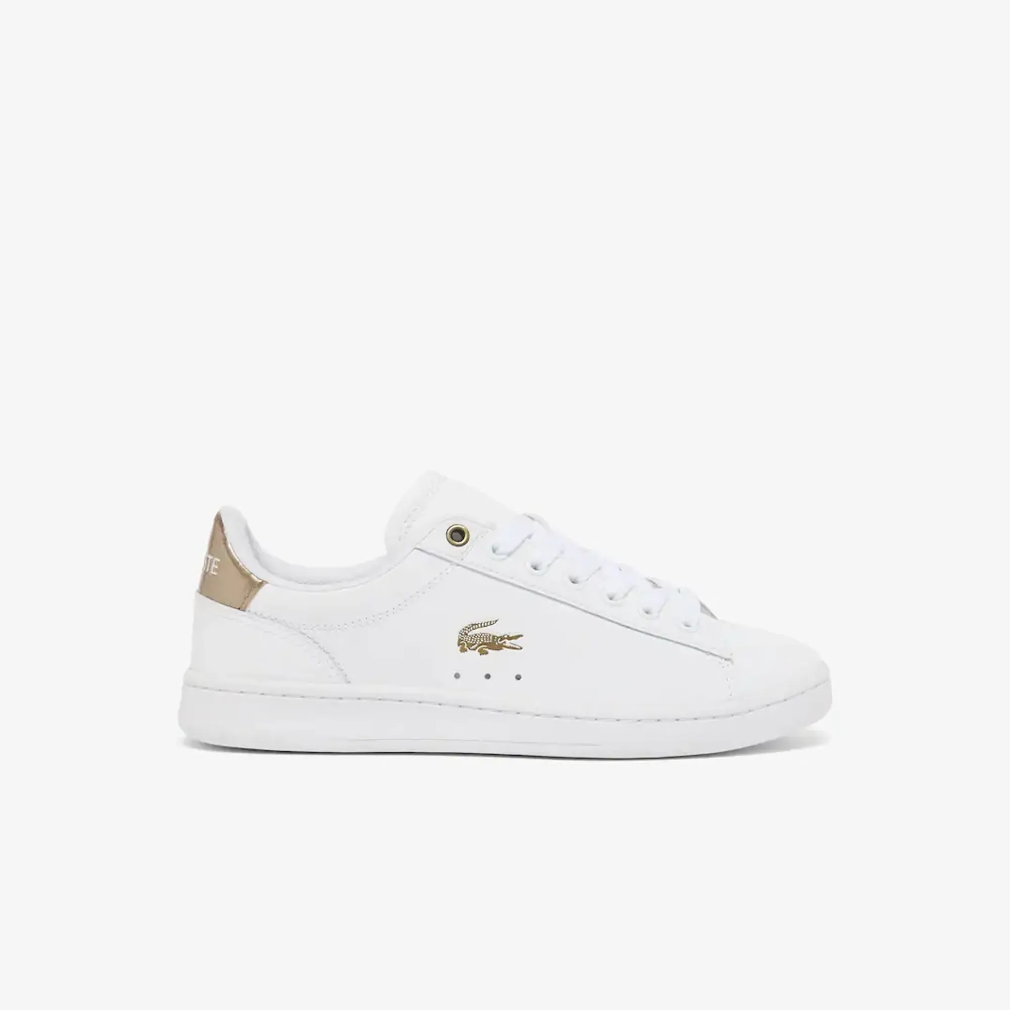 Lacoste Women's Carnaby Set Leather Sneakers - White / Bronze