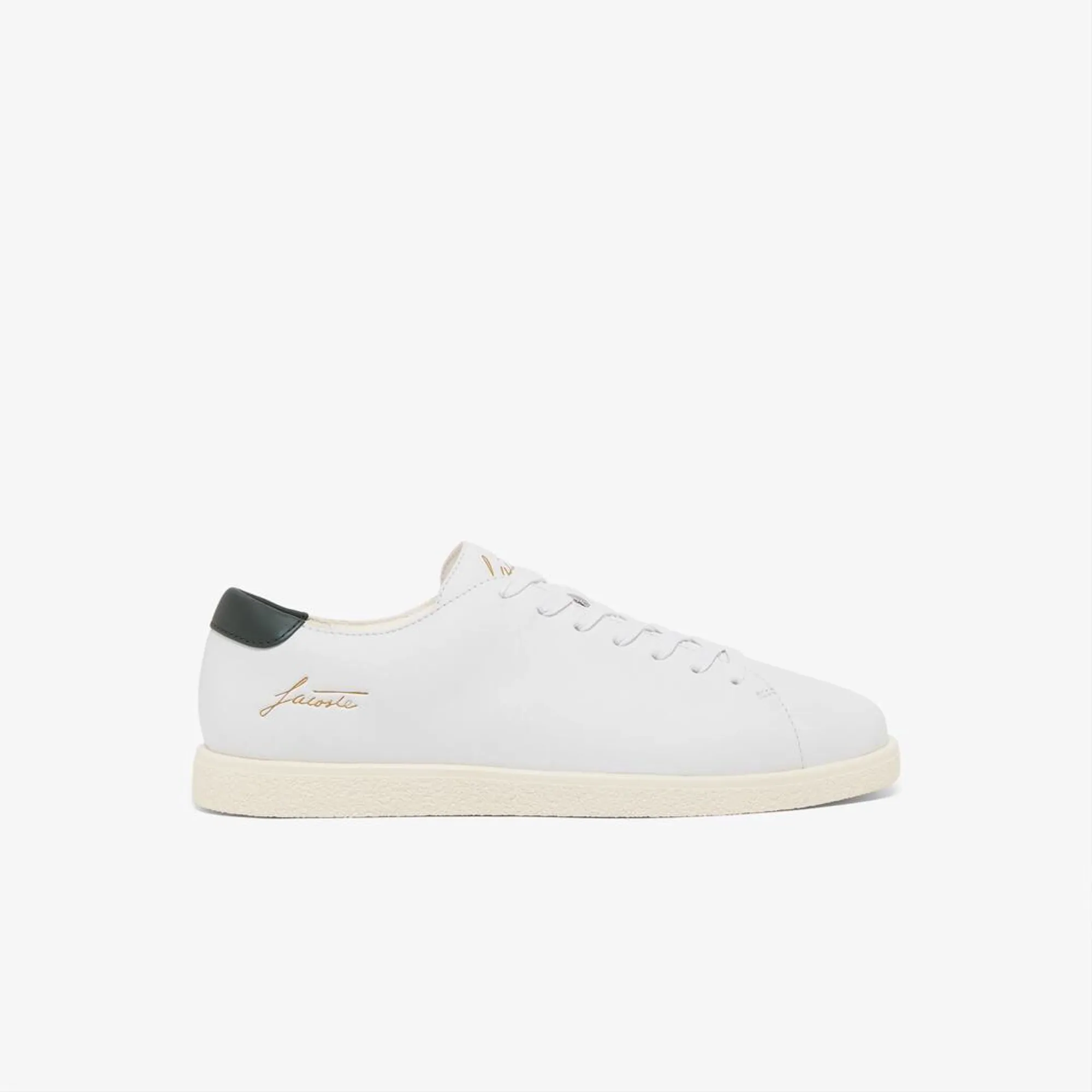 Lacoste Men’s Linecourt Leather Sneakers - White & Off White
