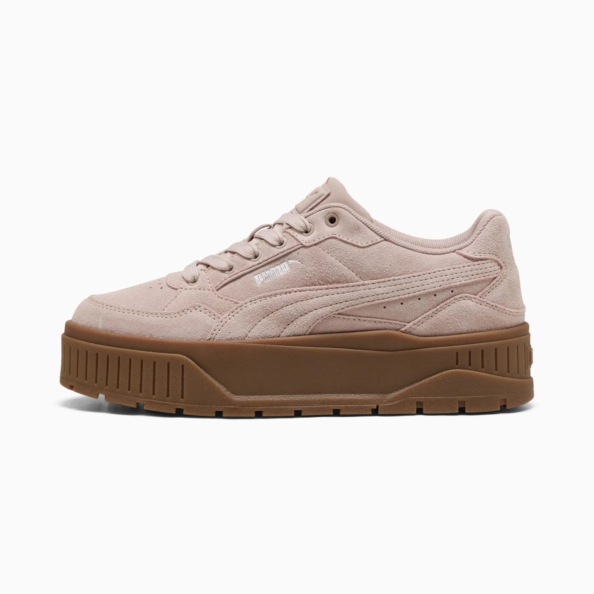 PUMA Karmen II Idol Suede Sneakers Women, Rose Latte/Rose Latte, size 3