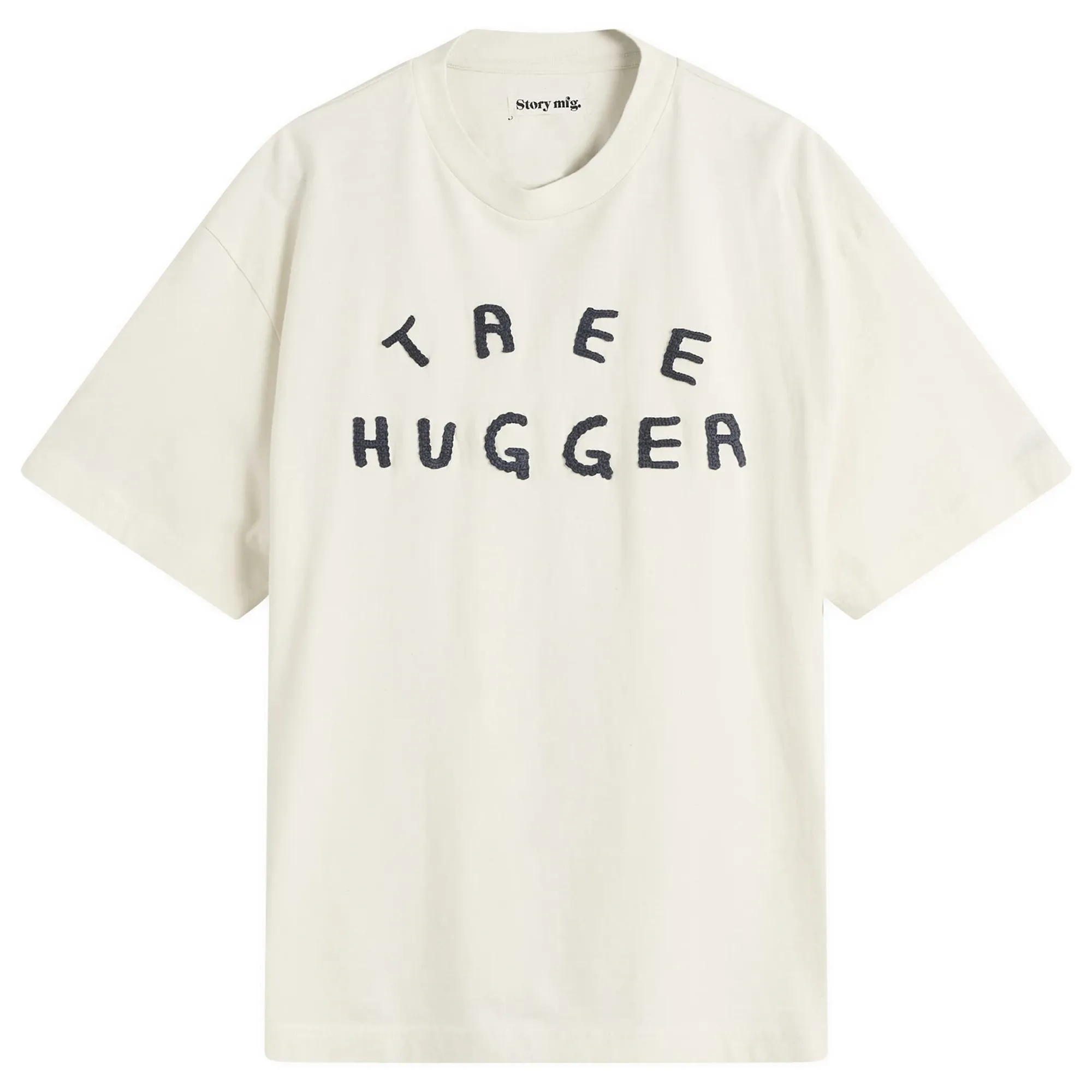 Story mfg Grateful Tree Hugger Short Sleeve T-Shirt Ecru