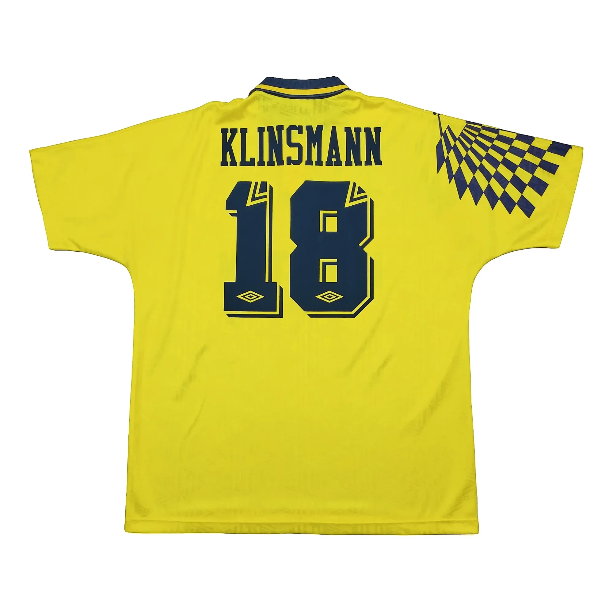 1991/95 Tottenham Klinsmann #18 Away Shirt (XL) Umbro | Cult Kits