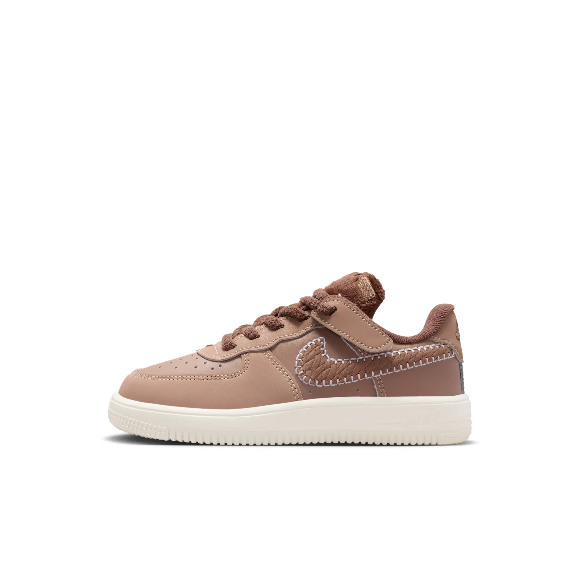 Nike Force 1 Low EasyOn Younger Kids' Shoes - Brown
