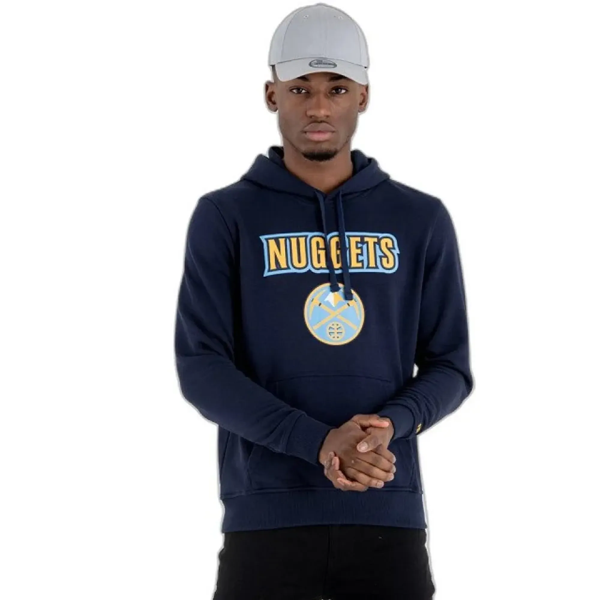 Denver Nuggets NBA Navy Pullover Hoodie New Era Cap adult unisex