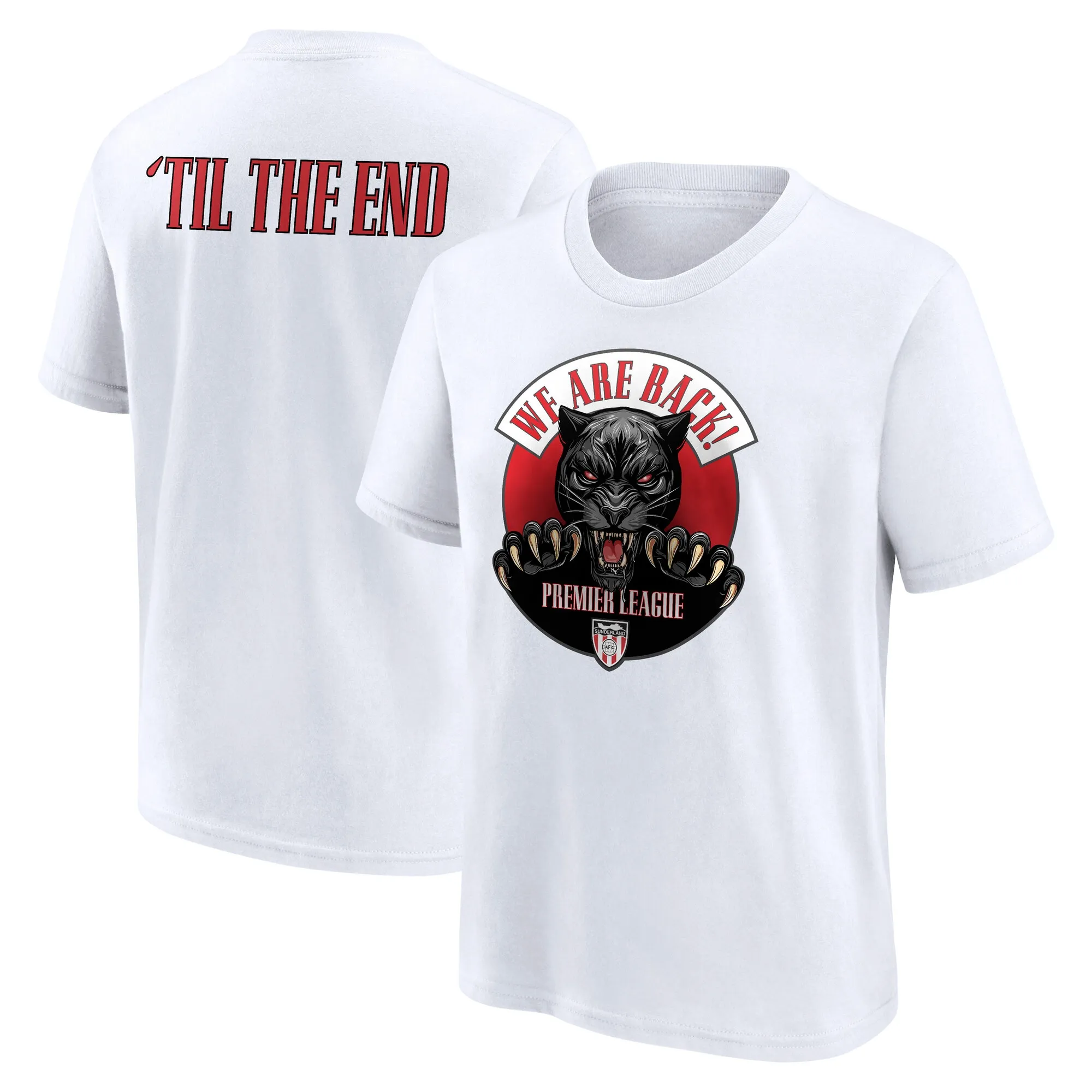Sunderland Play-Off Winners We Are Back T-Shirt - White - Kids