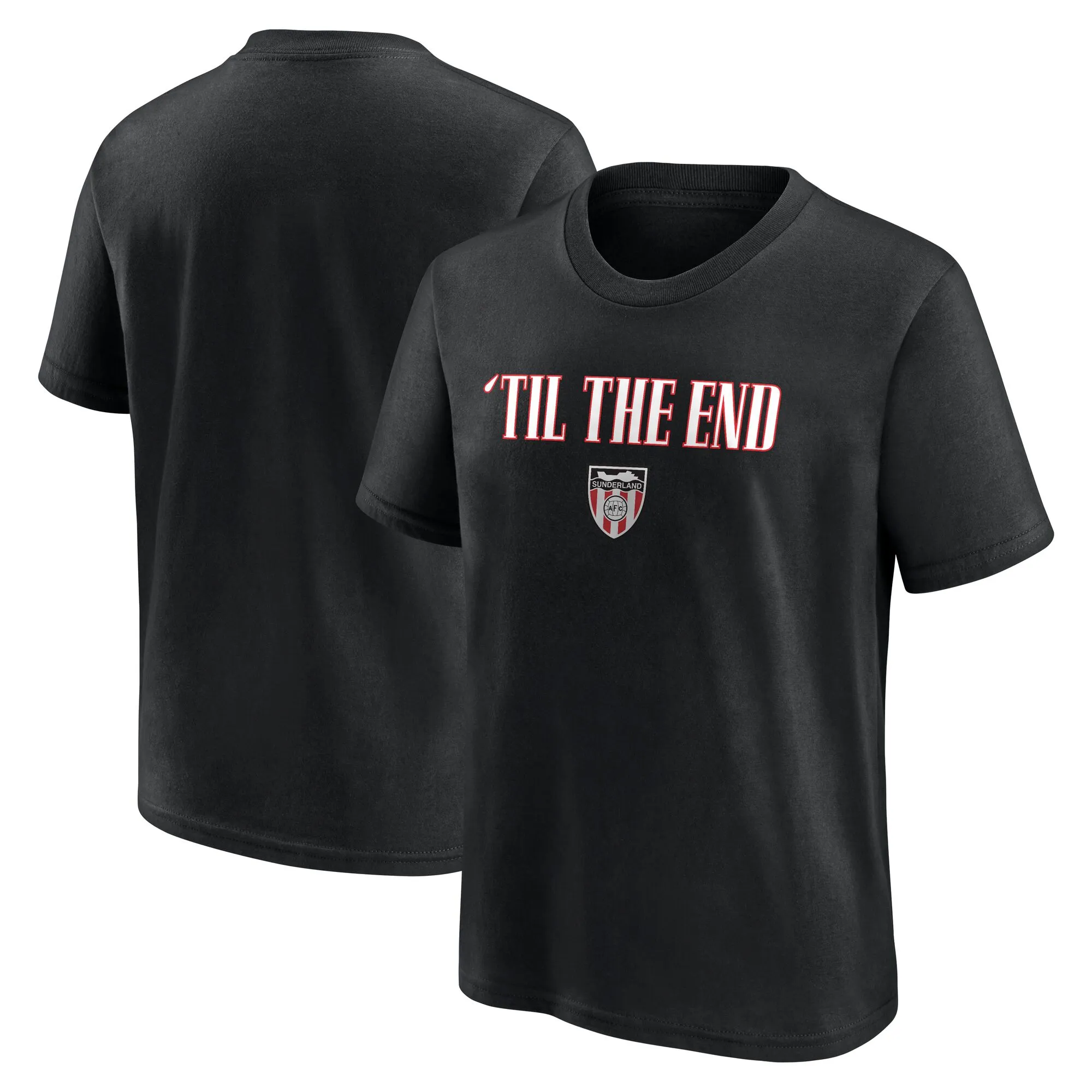 Sunderland Play-Off Winners 'Til The End' T-Shirt - Black - Kids
