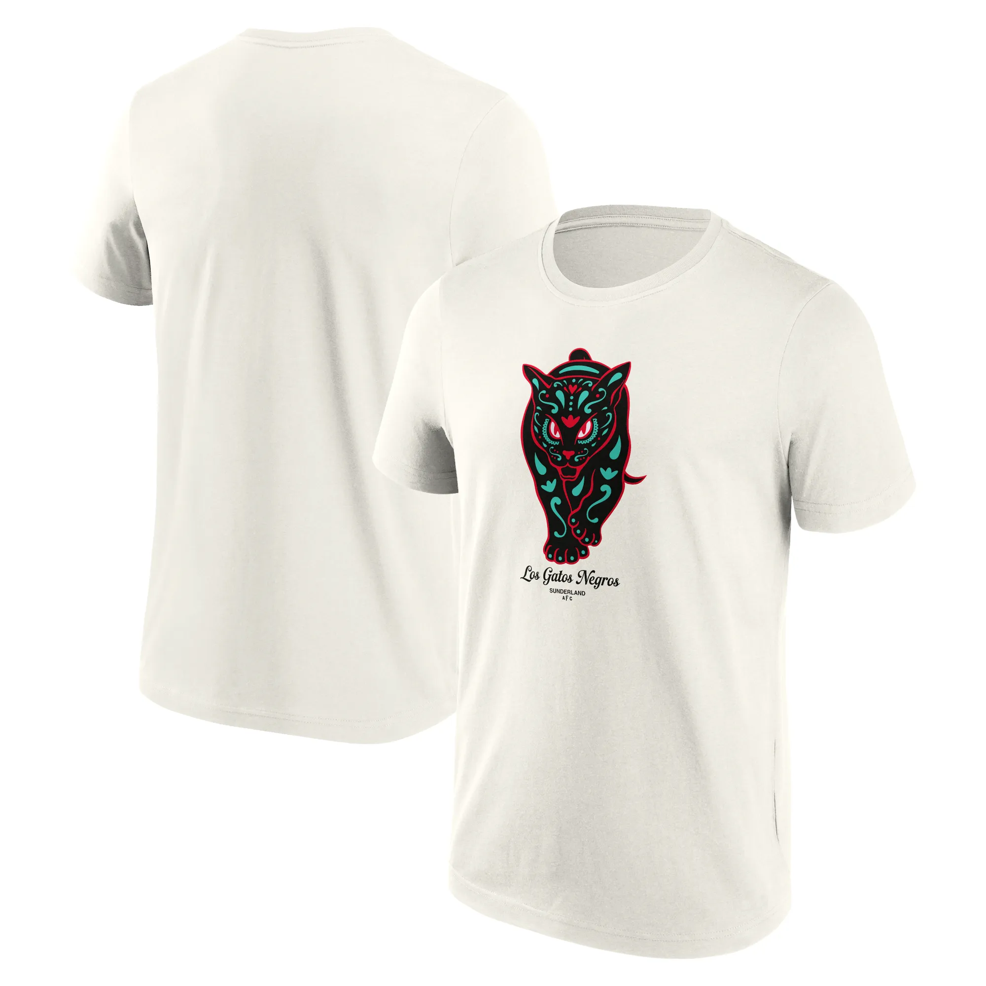 Sunderland Los Gatos Negros Graphic T-Shirt - Off-White - Mens