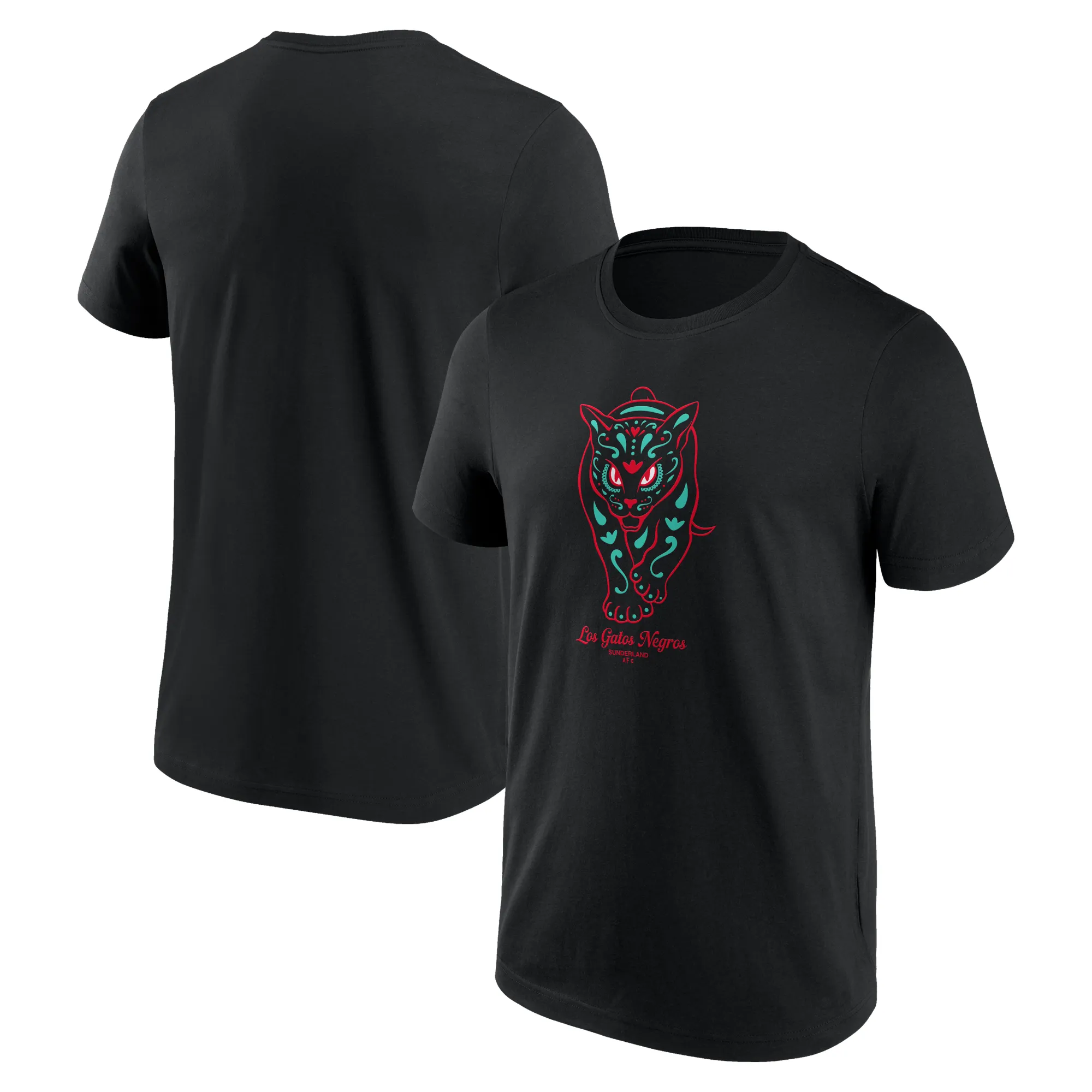 Sunderland Los Gatos Negros Graphic T-Shirt - Black - Mens