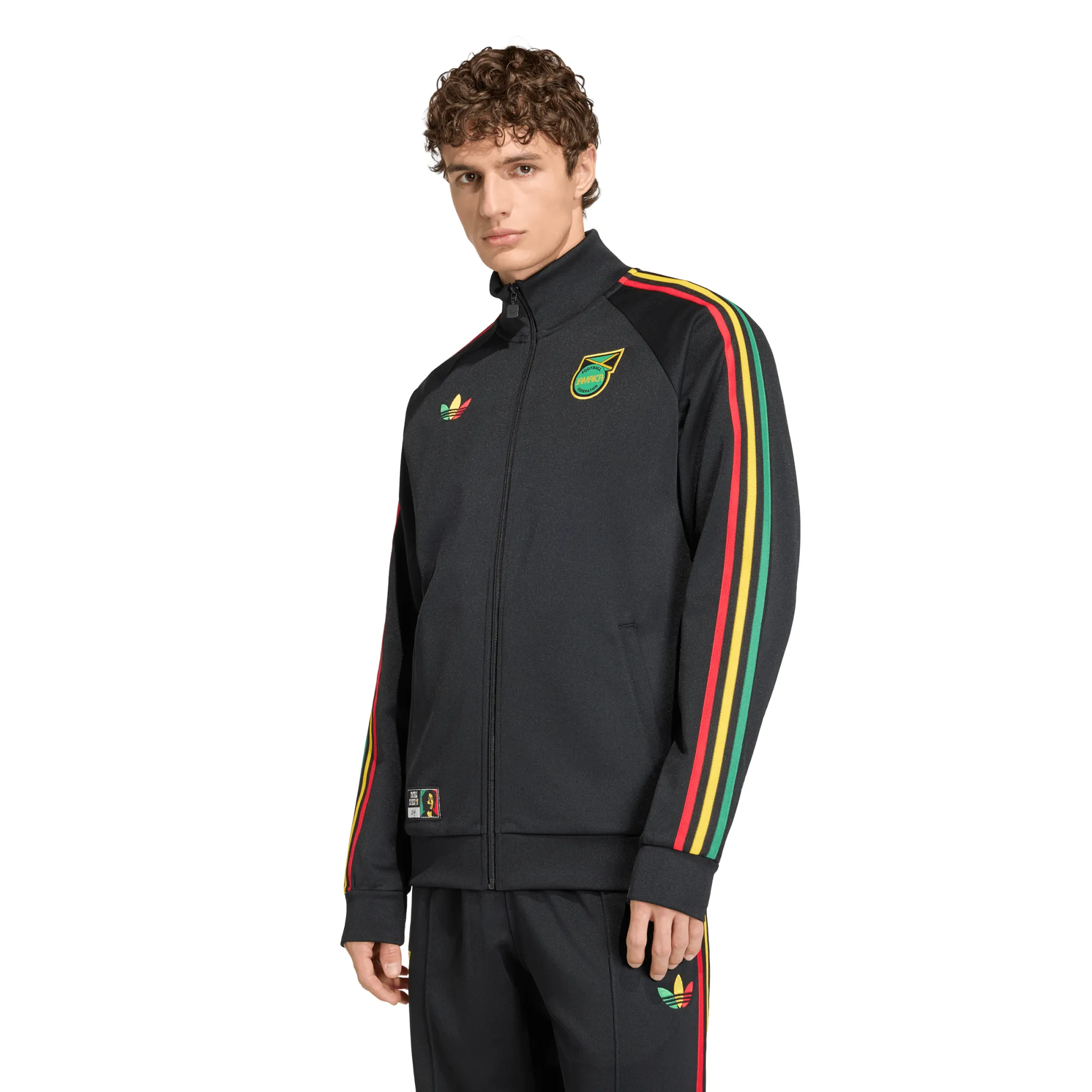 Jamaica adidas Originals Bob Marley Track Top - Black