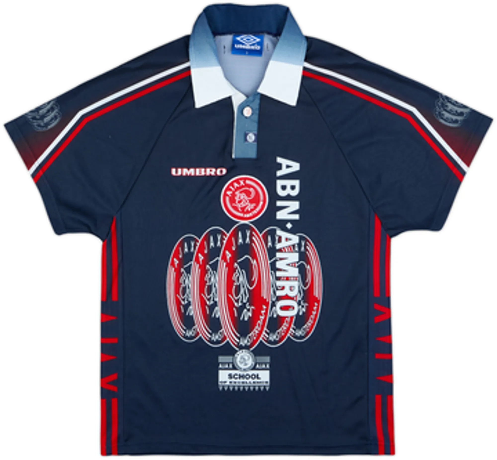 1996-97 Ajax Away Shirt F.De Boer #4 - 8/10 - (S)