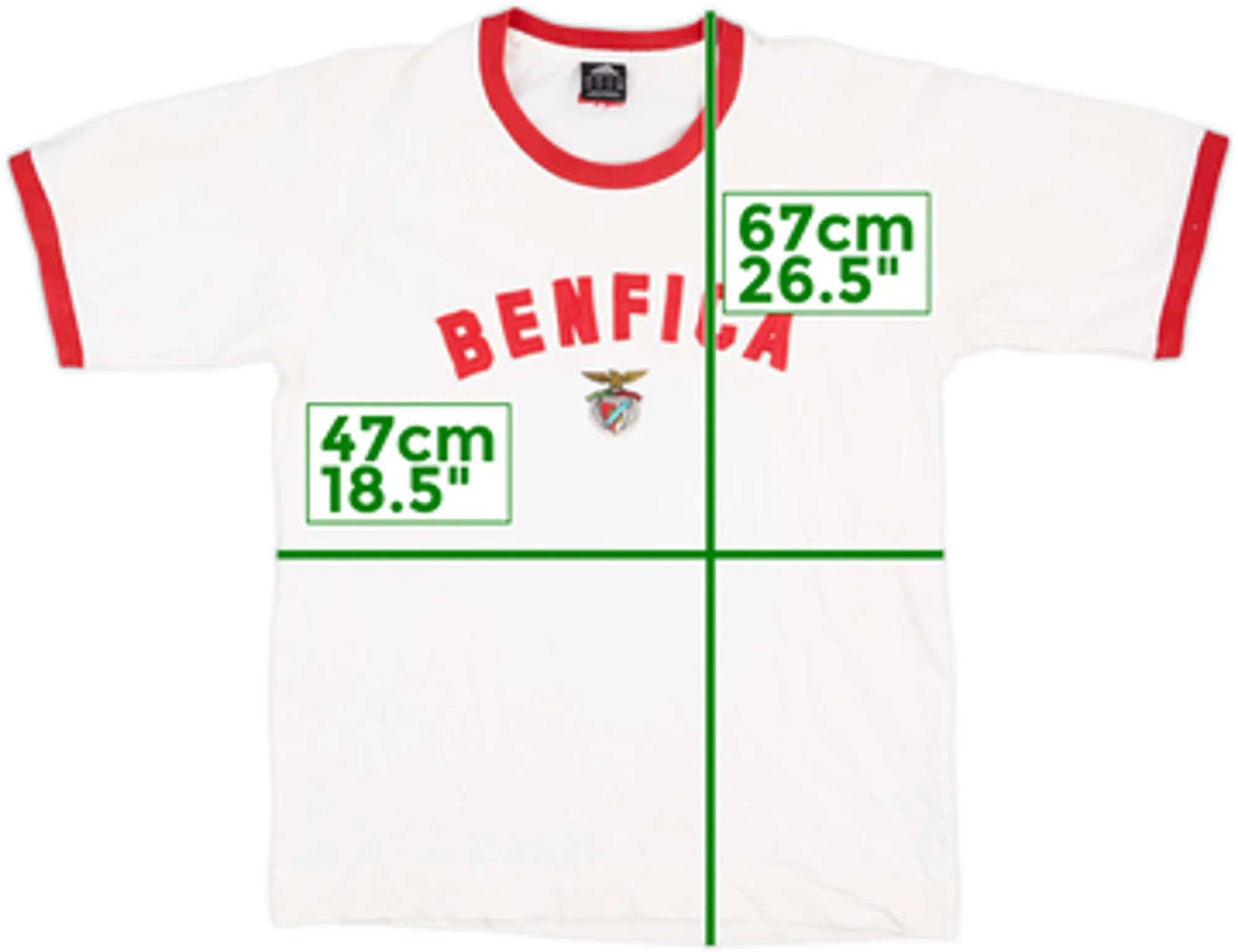 2003-04 Benfica adidas Cotton Tee - 7/10 - (M)