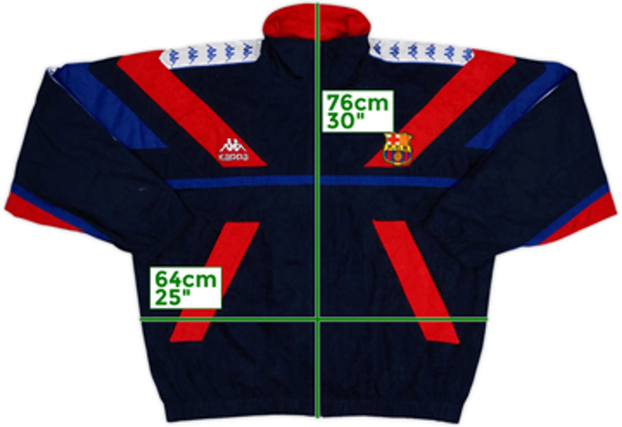 1992-93 Barcelona Kappa Track Jacket - 8/10 - (XL)