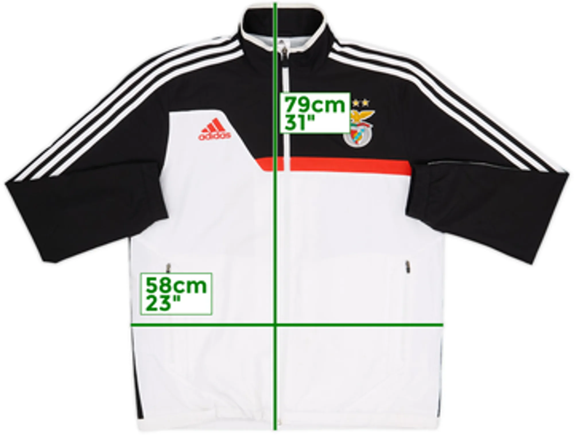 2013-14 Benfica adidas Track Jacket - 7/10 - (L)
