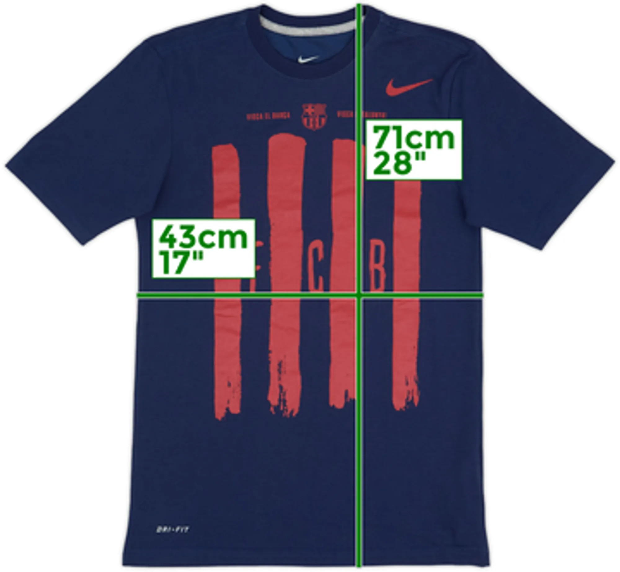 2012-13 Barcelona Nike Cotton Tee - 8/10 - (S)