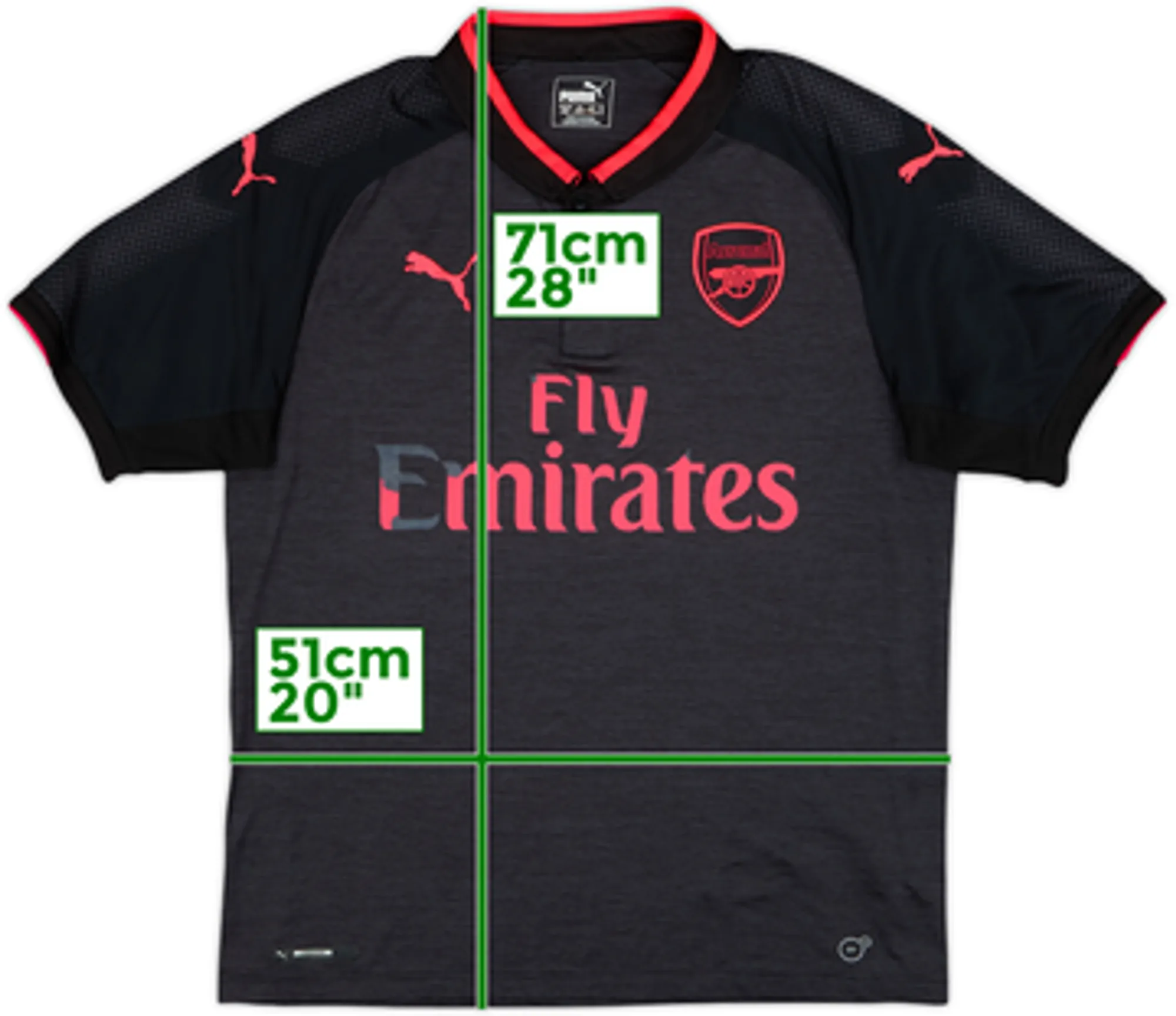2017-18 Arsenal Third Shirt - 4/10 - (M)